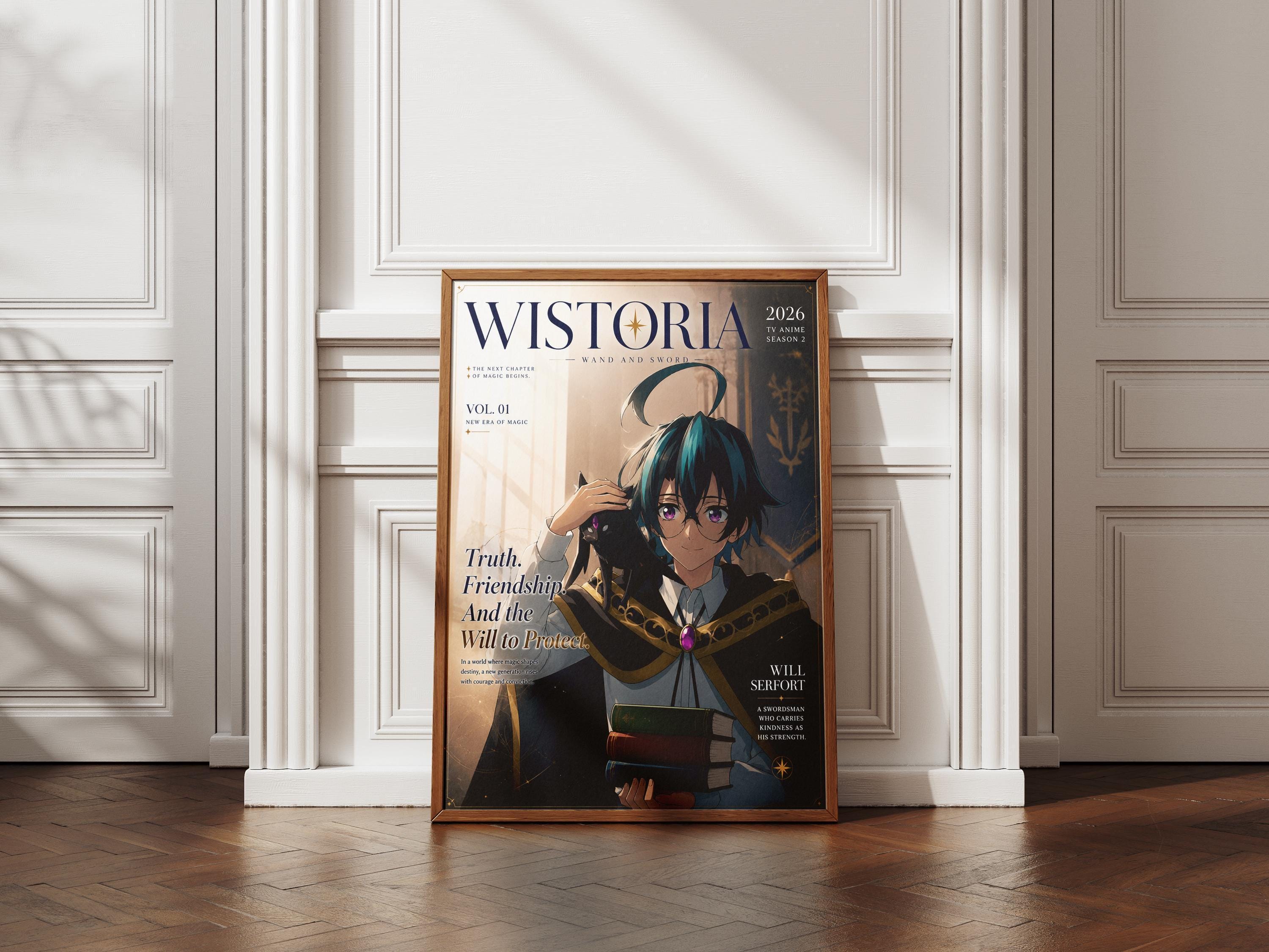Póster de anime de Will Serfort / Decoración de la temporada 2 de Tsue to Tsurugi no Wistoria