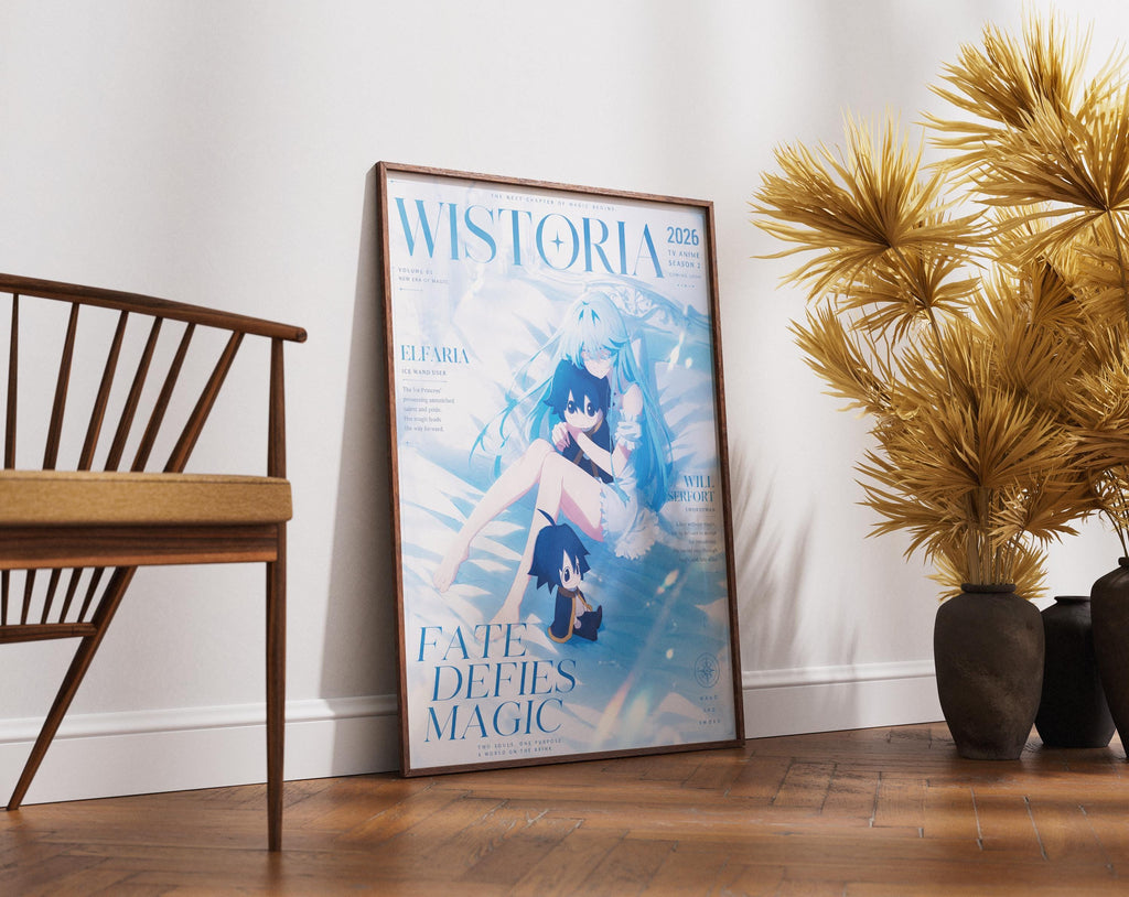 Elfaria Poster - Wistoria Wall Art Print | Wand and Sword Anime Decor