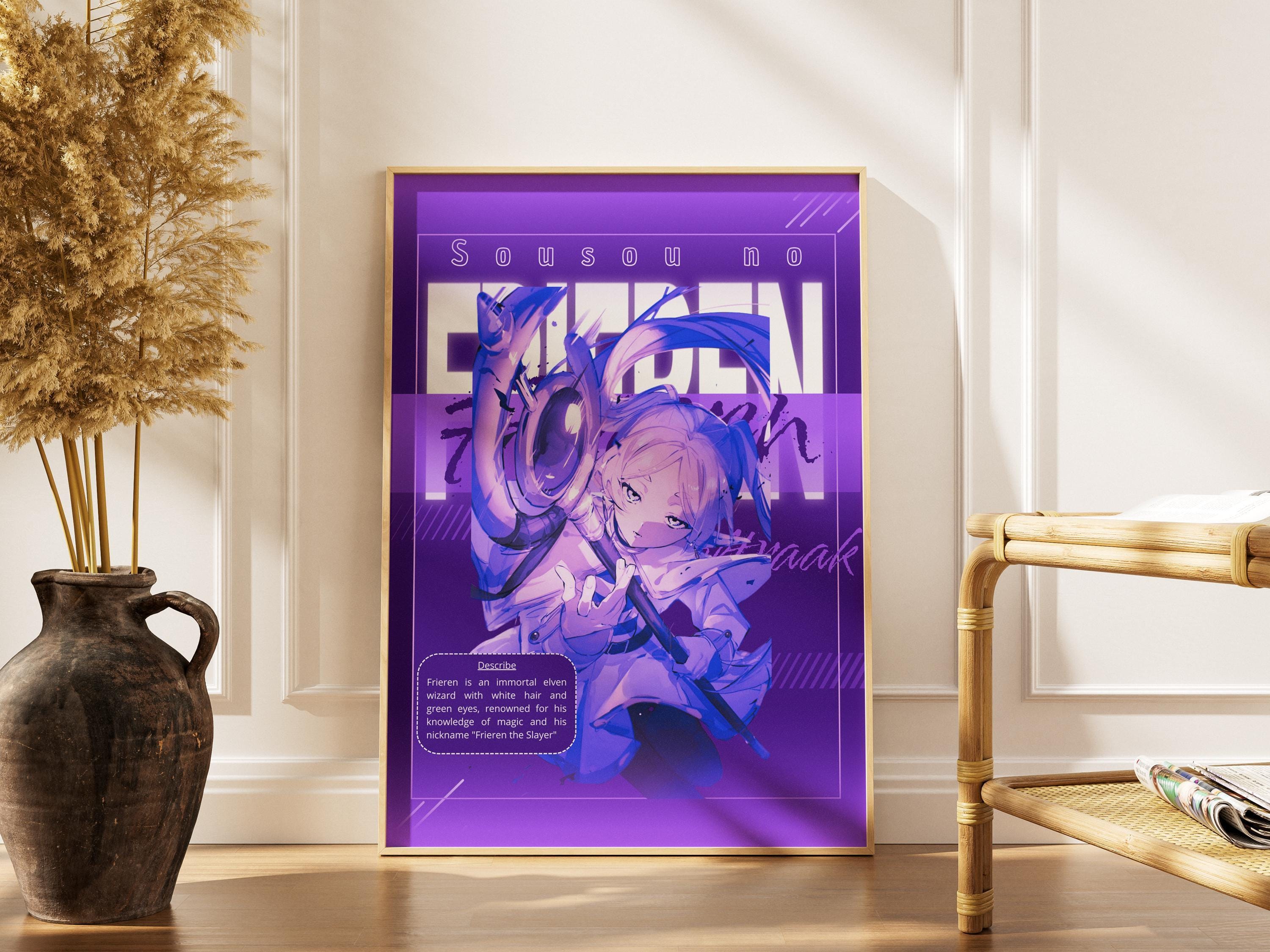 Frieren Wall Art – Fantasy Anime Poster | Premium Matte Print, Serene Decor