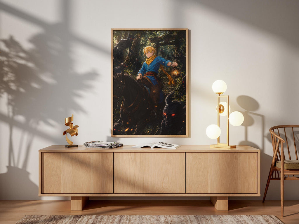 Yuru Anime Poster – Dark Fantasy Matte Paper Art Print | Yomi No Tsugai Wall Decor