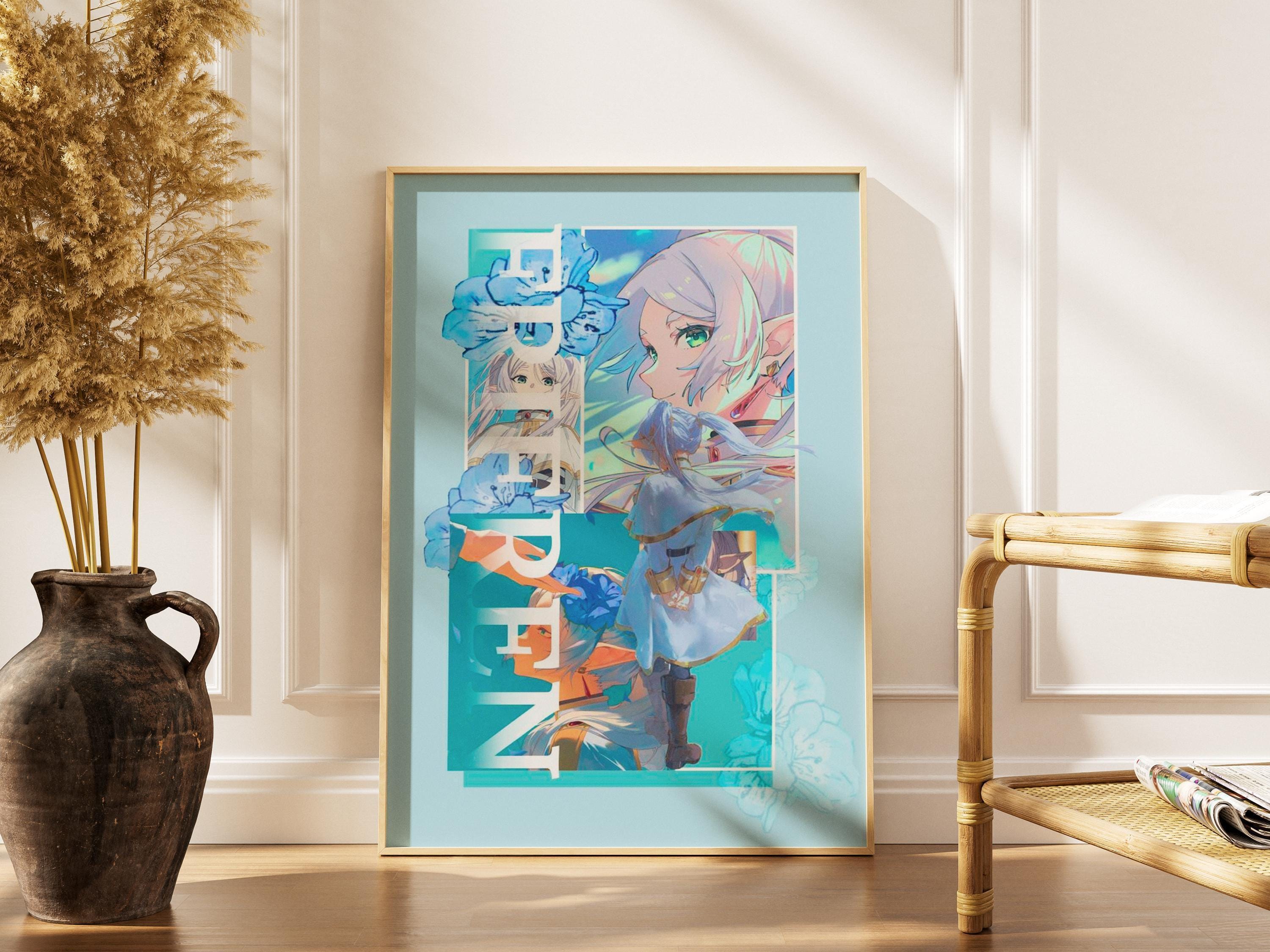 Frieren Anime Poster - Serene Elf Mage Artwork | Fantasy Anime Print