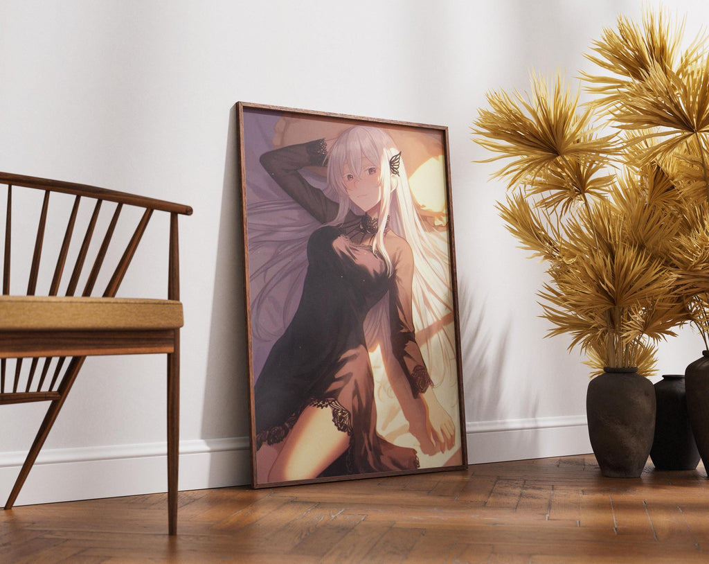 Re Zero Emilia Poster – Witch of Greed Art on Premium Matte Paper Print