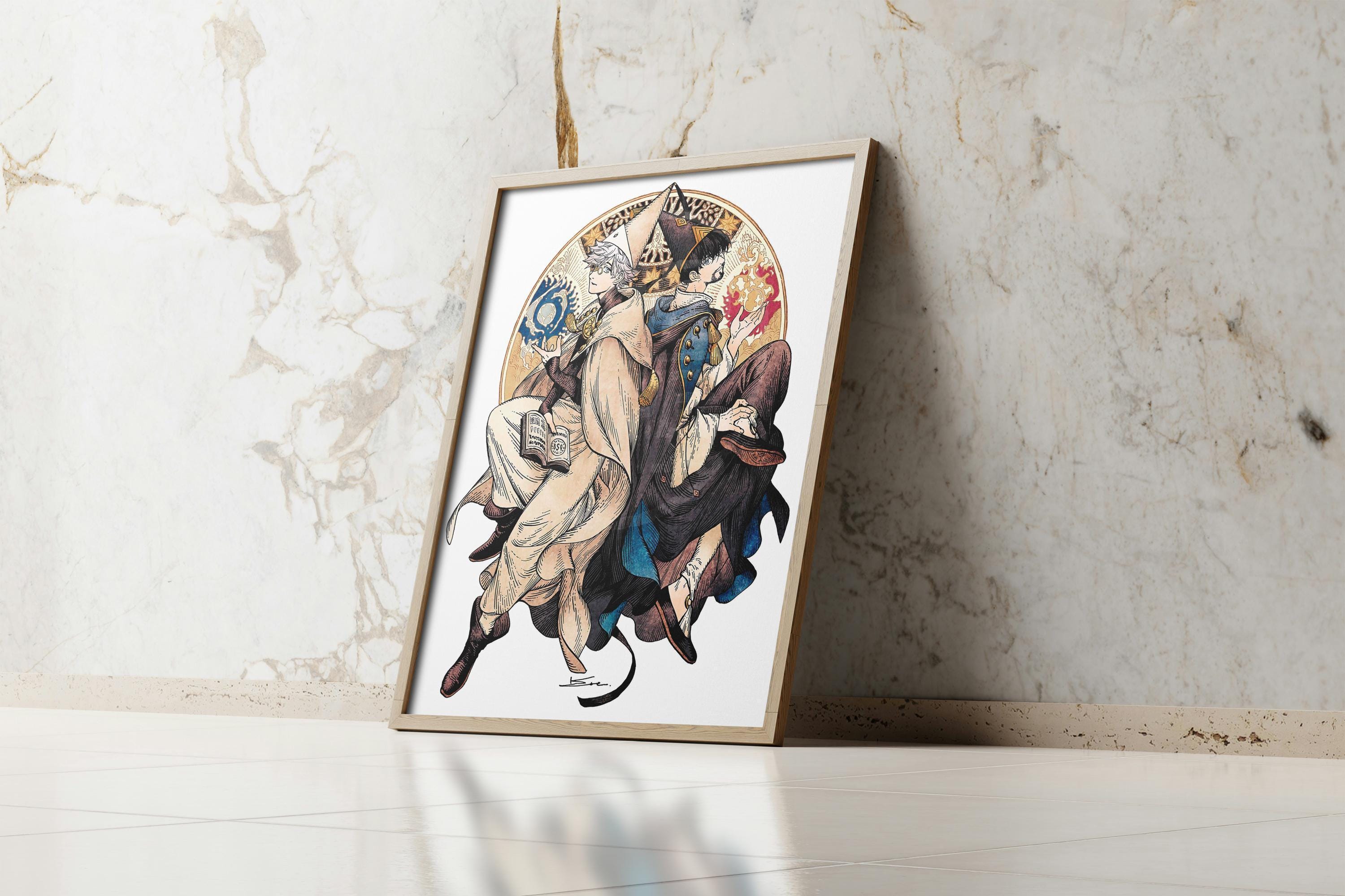 Witch Hat Atelier Poster Featuring Qifrey and Olruggio - Anime Wall Art Print