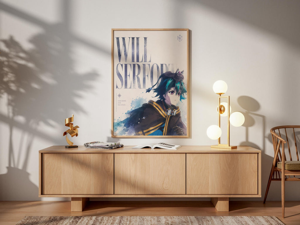 Wistoria Anime Poster – Will Serfort Wand and Sword Print | Season 2 Wall Art