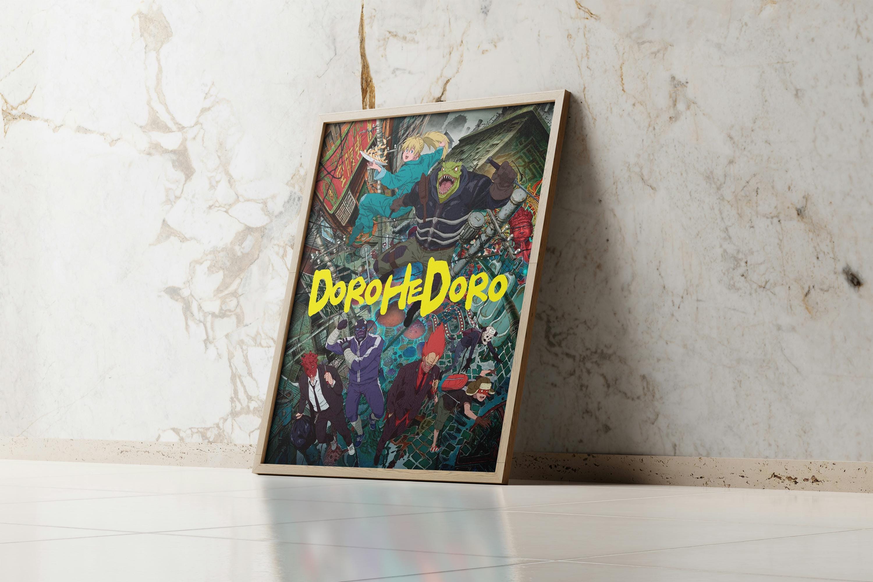 Dorohedoro Anime Poster – Season 2 Manga Print Featuring Caiman, Nikaido & Shin