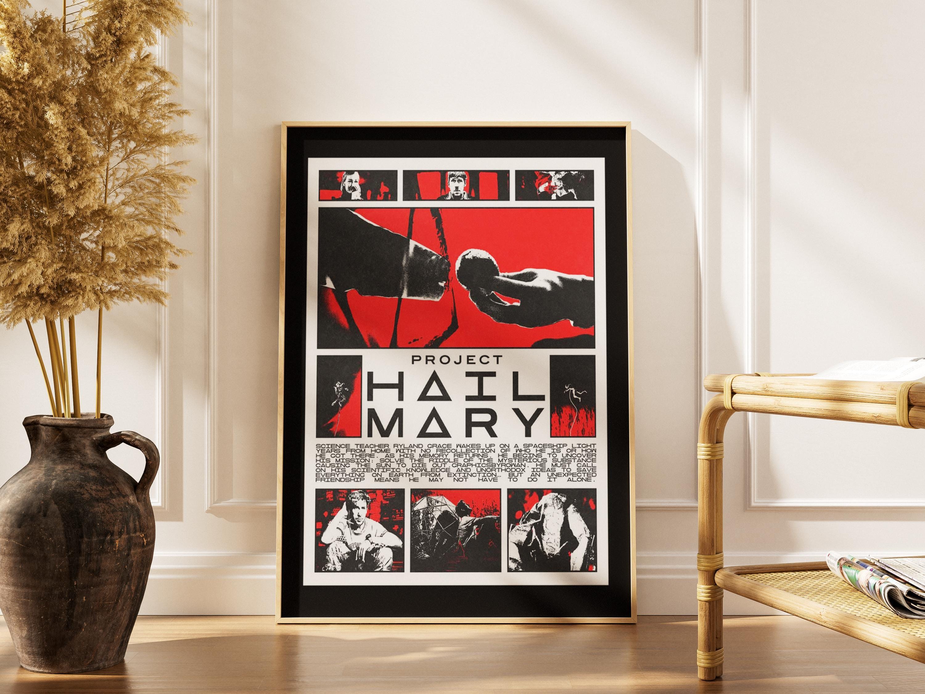 Project Hail Mary Poster – Ryan Gosling Sci-Fi Wall Art Print on Matte Paper