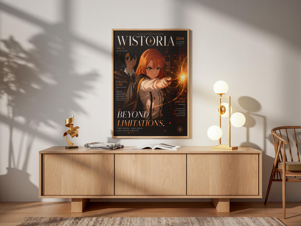 Wistoria Anime Poster – Will Serfort & Colette Loire Fantasy Wall Art on Premium Matte Paper