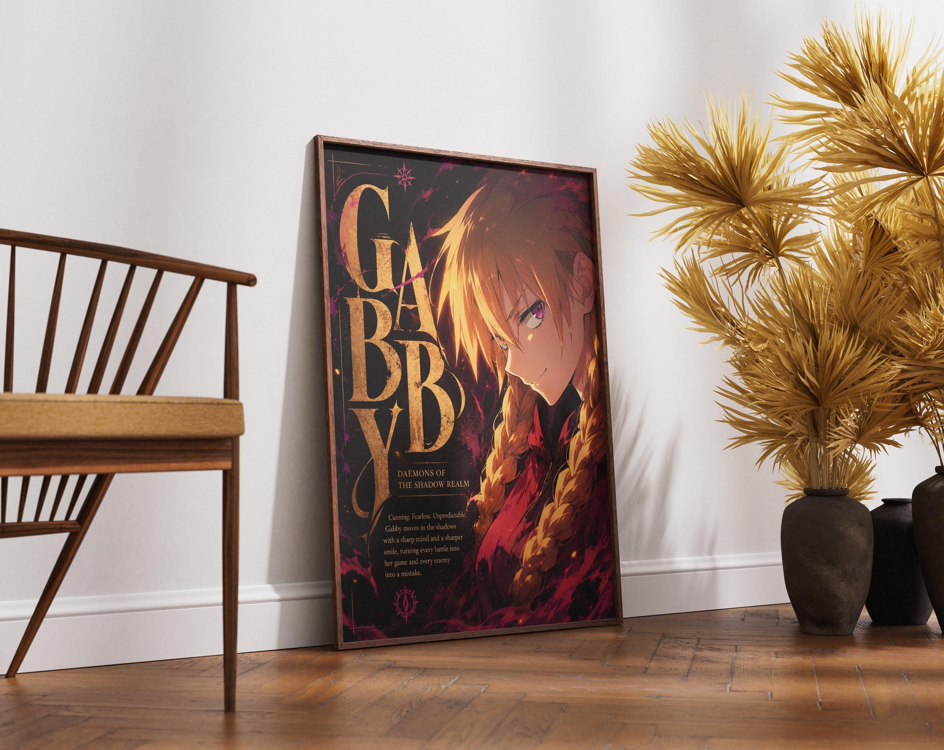 Póster de Gabby de Yomi no Tsugai — Impresión de anime de Daemons of the Shadow Realm
