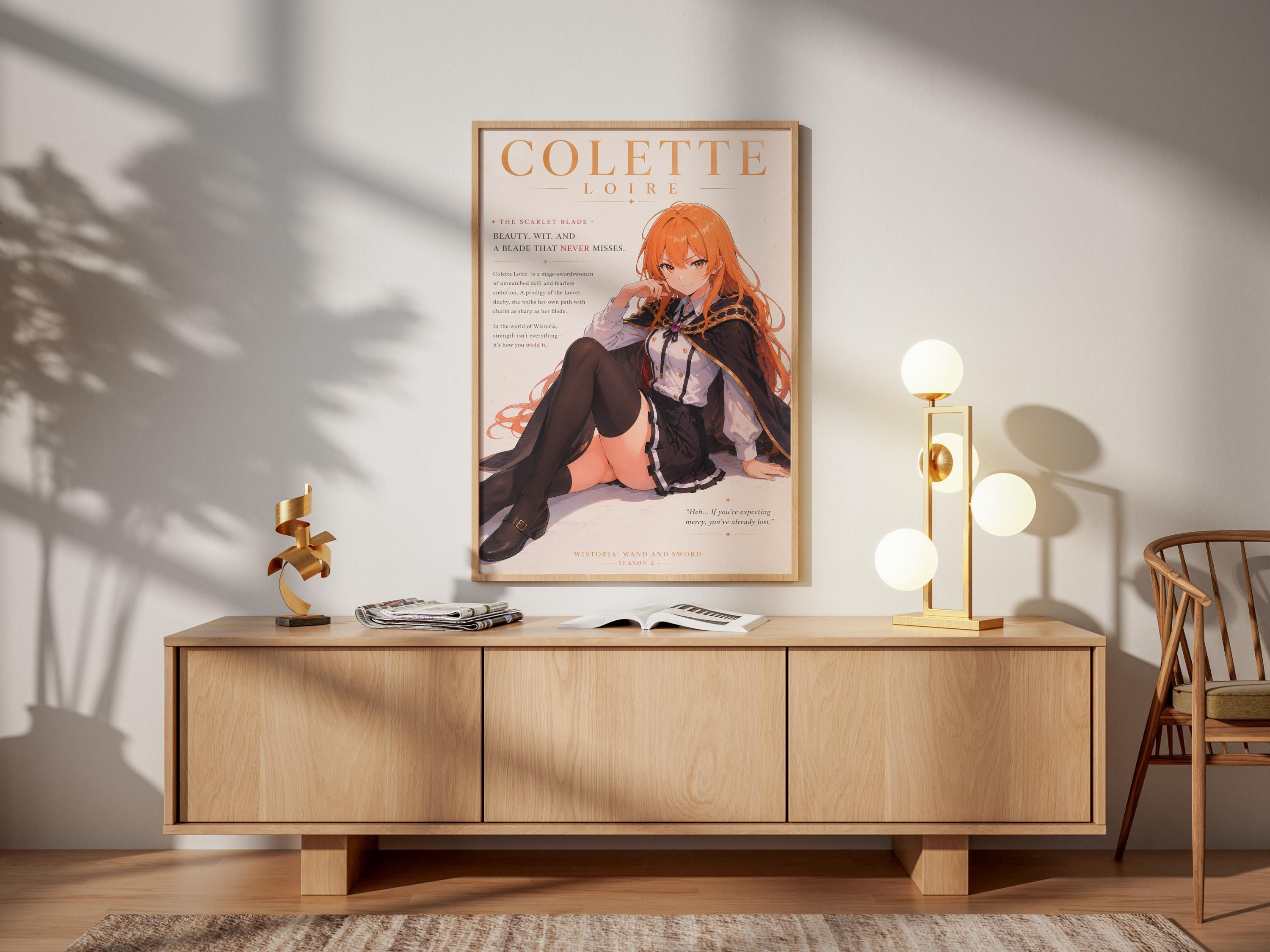 Colette Loire Anime Poster - Wistoria Season 2 Fantasy Print | Premium Matte Wall Art