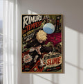The image is a poster featuring an anime character with a large, blue ball in the background. The poster has a colorful and dynamic design, with text and imagery that appears to be related to the anime series.