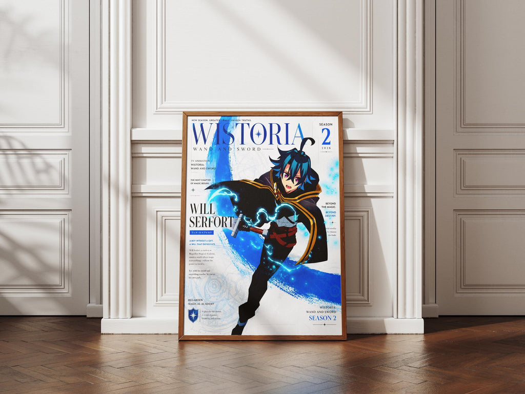 Wistoria Wand and Sword Poster – Will Serfort Anime Wall Art Print Vibrant