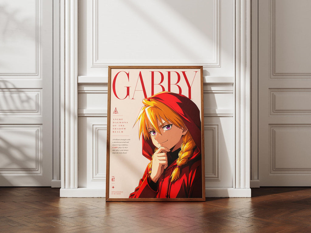 Gabby Anime Poster – Daemons of Shadow Realm Print | Dark Fantasy Art
