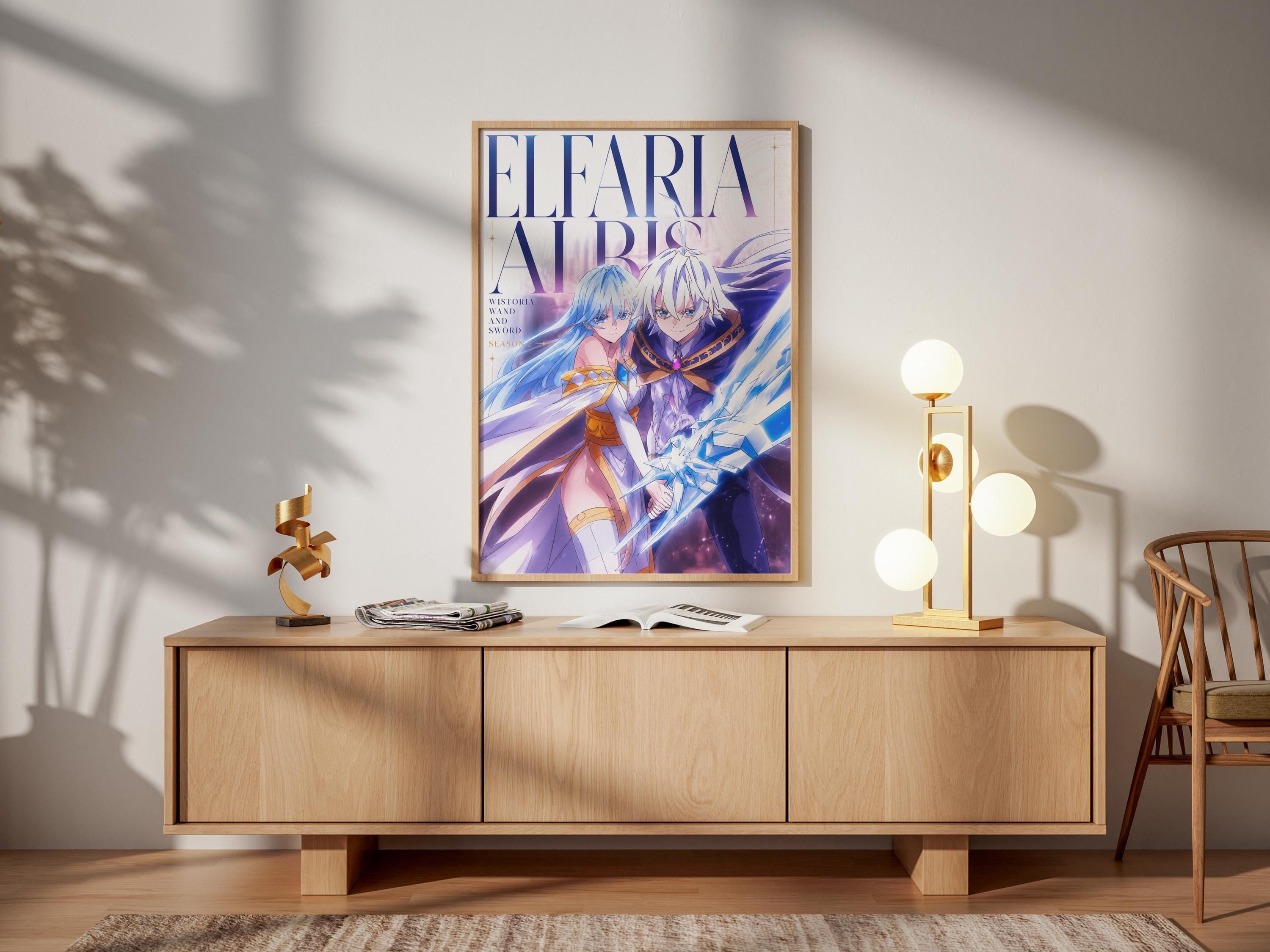 Wistoria Anime Poster - Elfaria Albis & Will Serfort Sword and Wand Art Print