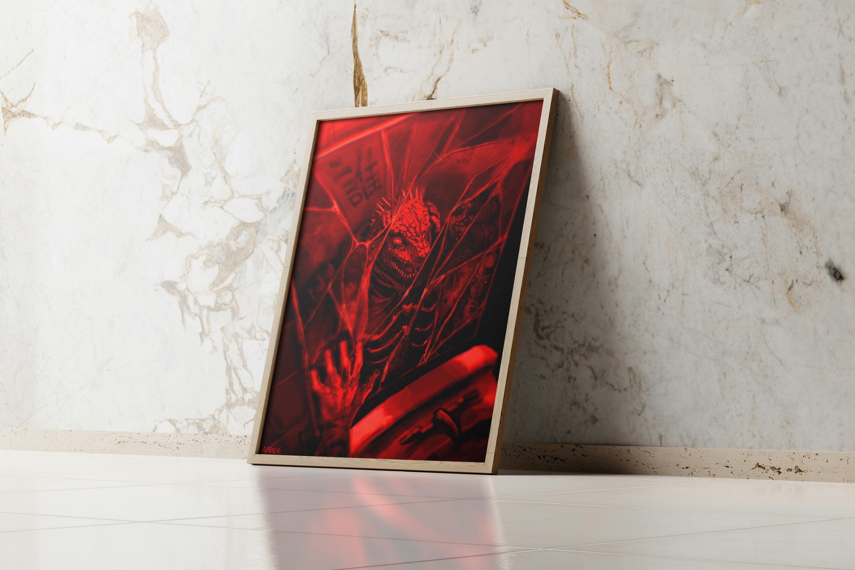 Dorohedoro Season 2 Poster – Caiman Anime Wall Art | Dark Fantasy Decor
