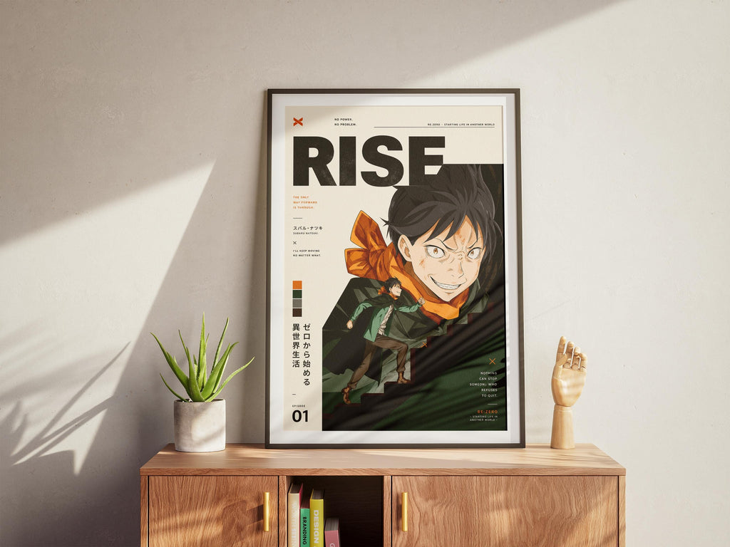 Póster de Subaru Natsuki - Re:Zero: Starting Life in Another World - Lámina decorativa para pared