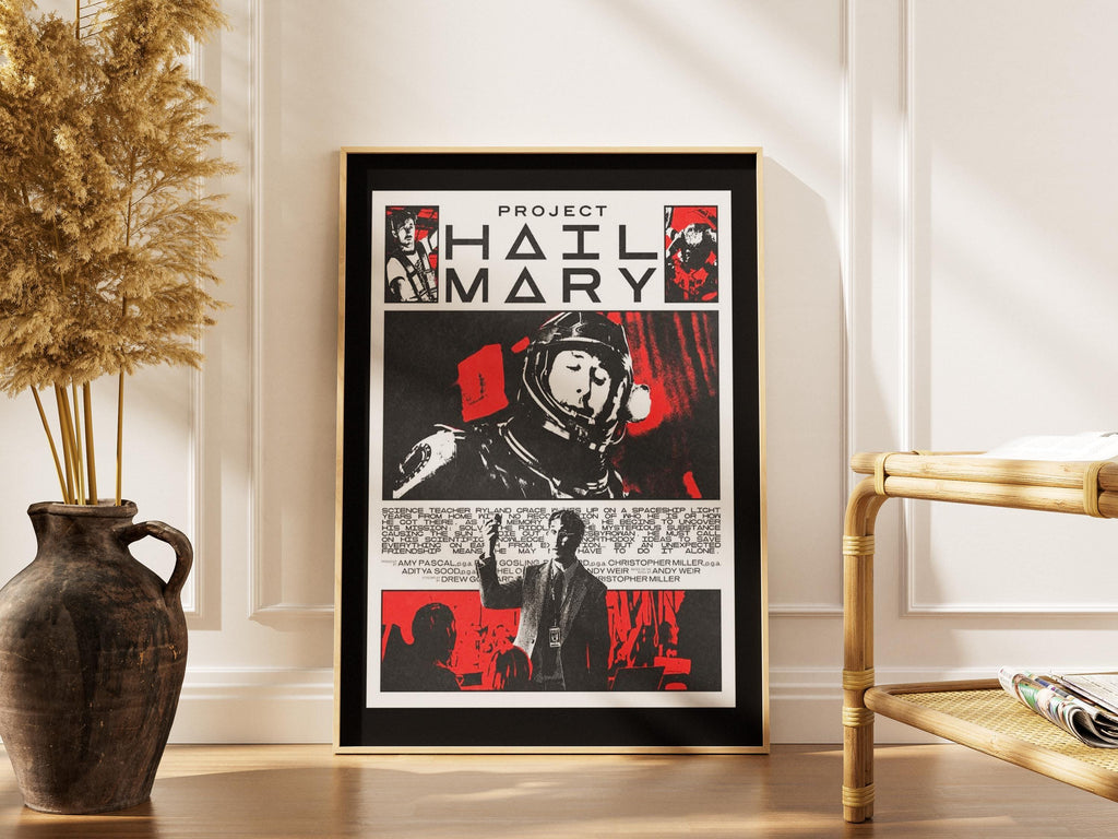 Project Hail Mary Poster - Sci Fi Wall Art | Space Movie Print on Matte Paper