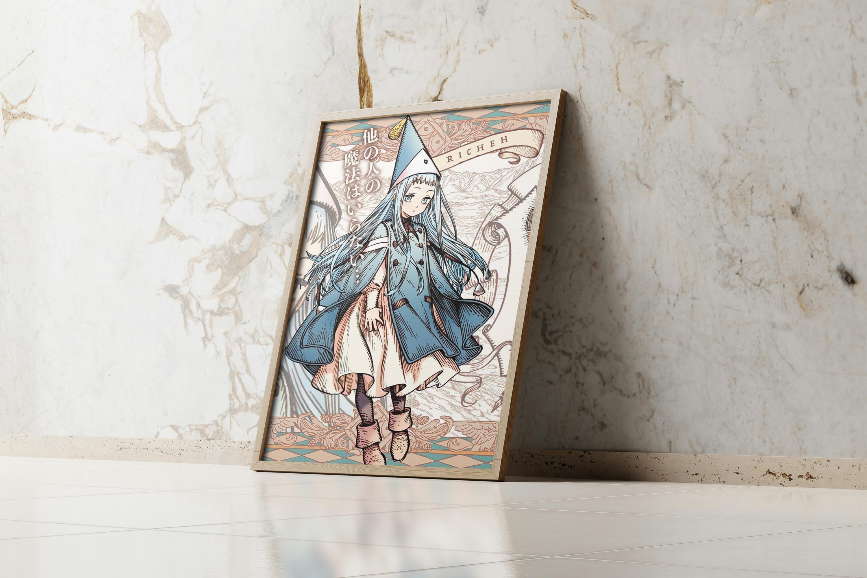 Póster de Richeh Witch Hat Atelier - Lámina decorativa de anime para pared