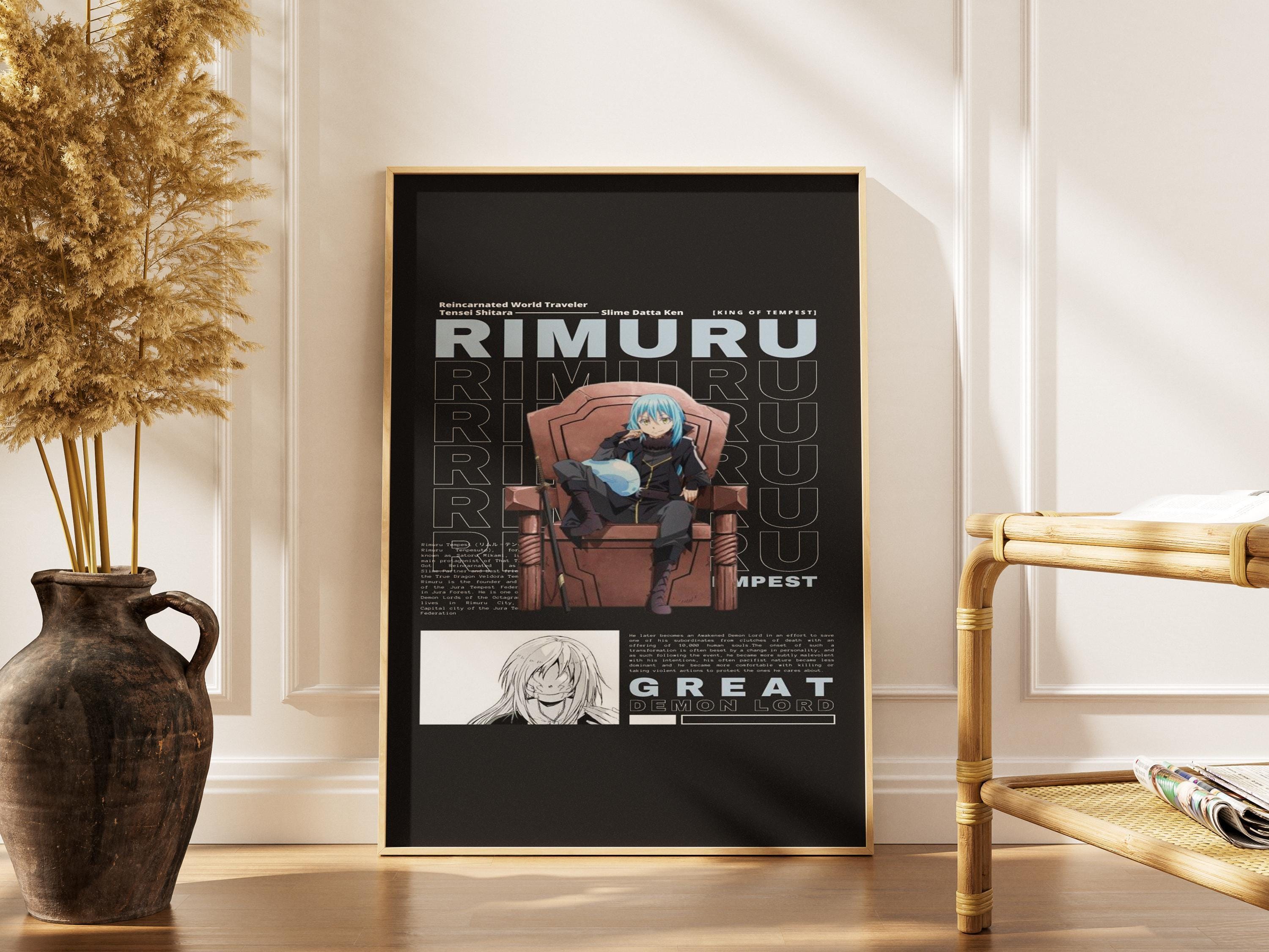 Rimuru Tempest Poster - Premium Anime Wall Art Print | Slime Season 4 Vibrant Colors