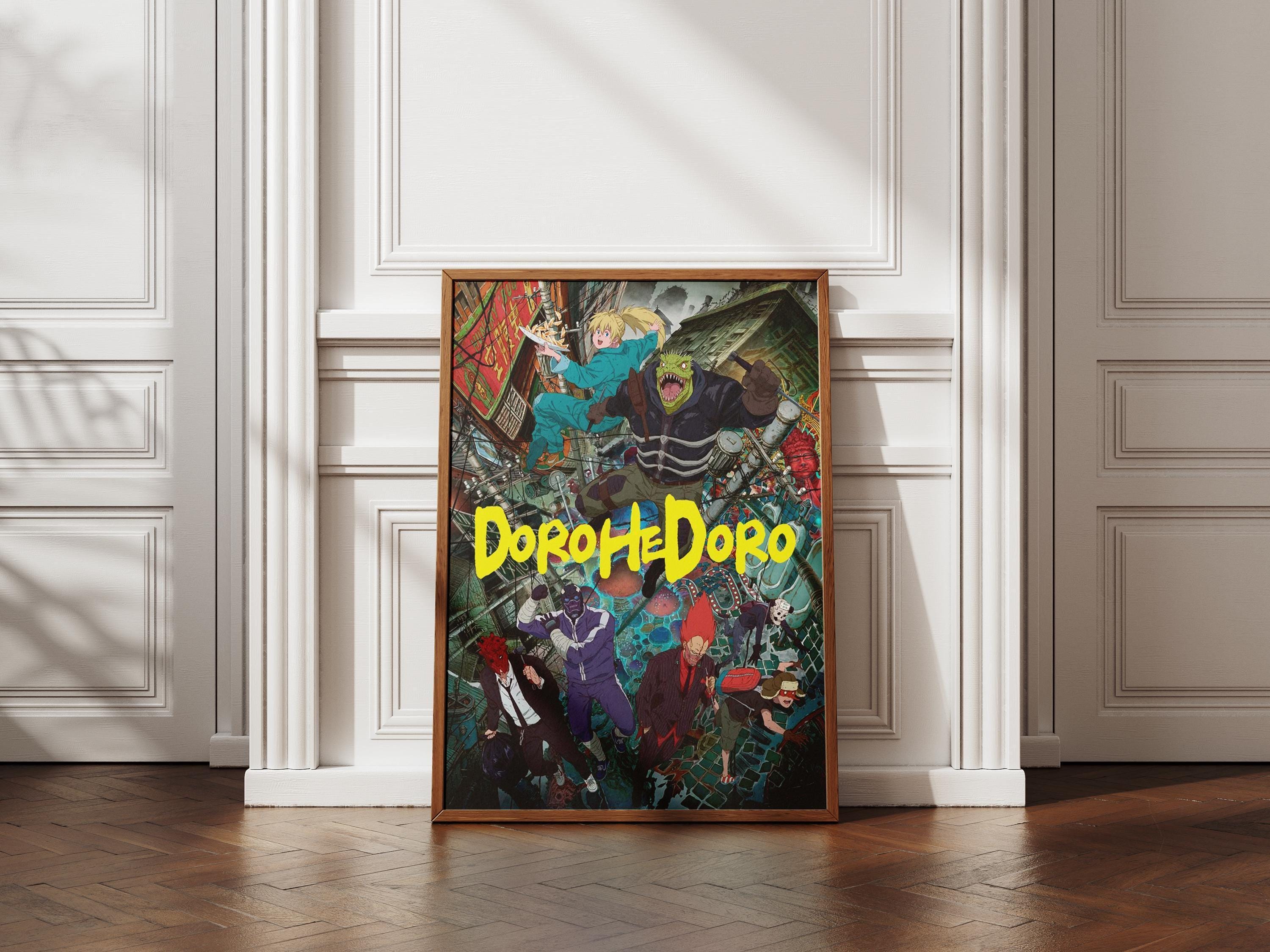 Dorohedoro Anime Poster – Season 2 Manga Print Featuring Caiman, Nikaido & Shin