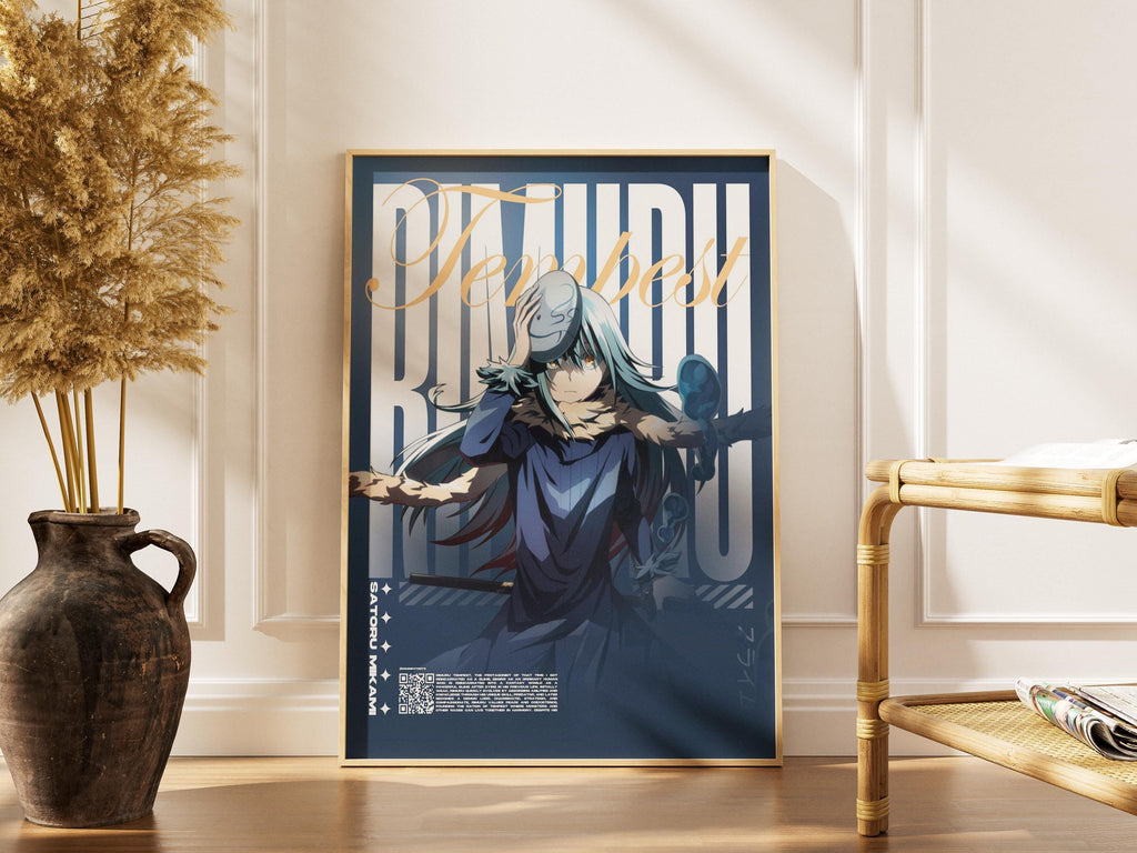 Póster de "Esa vez que me reencarné como un slime" - Arte de pared de la temporada 4 de Rimuru Tempest