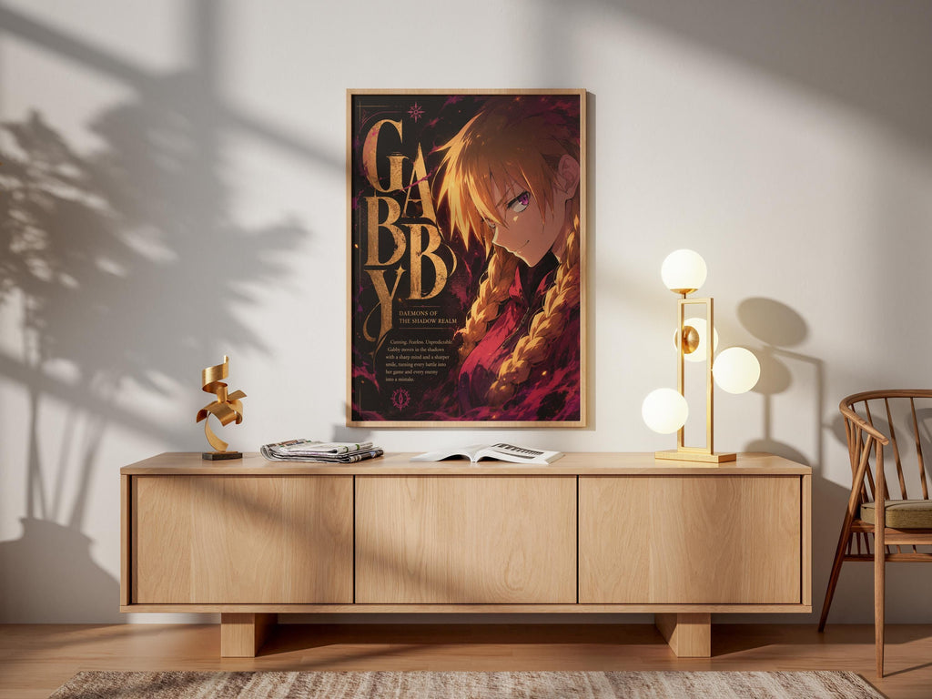 Gabby Yomi no Tsugai Poster – Daemons of the Shadow Realm Anime Wall Art Print