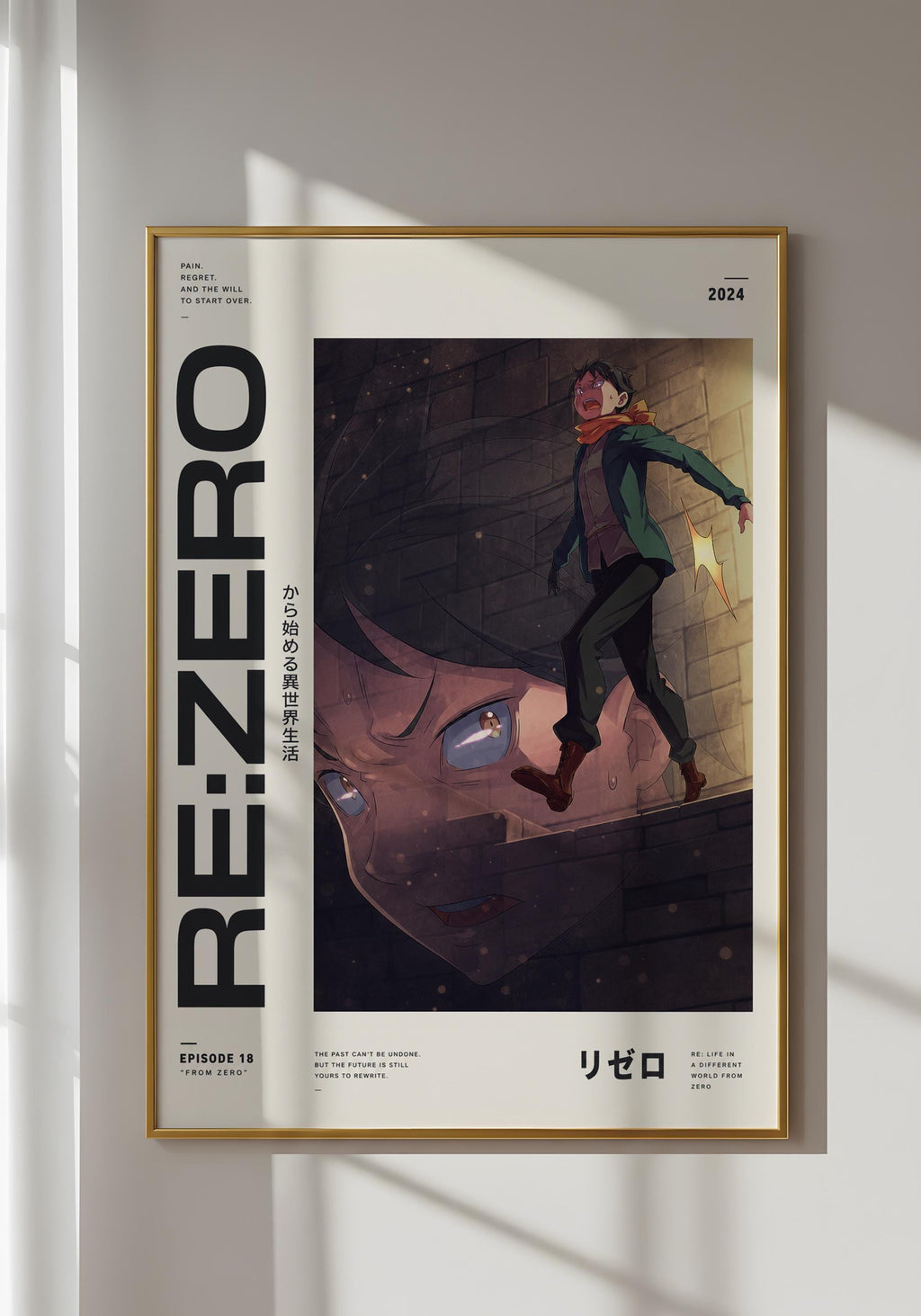 Subaru Natsuki Poster – Re Zero Wall Art | Premium Matte Paper Anime Room Decor