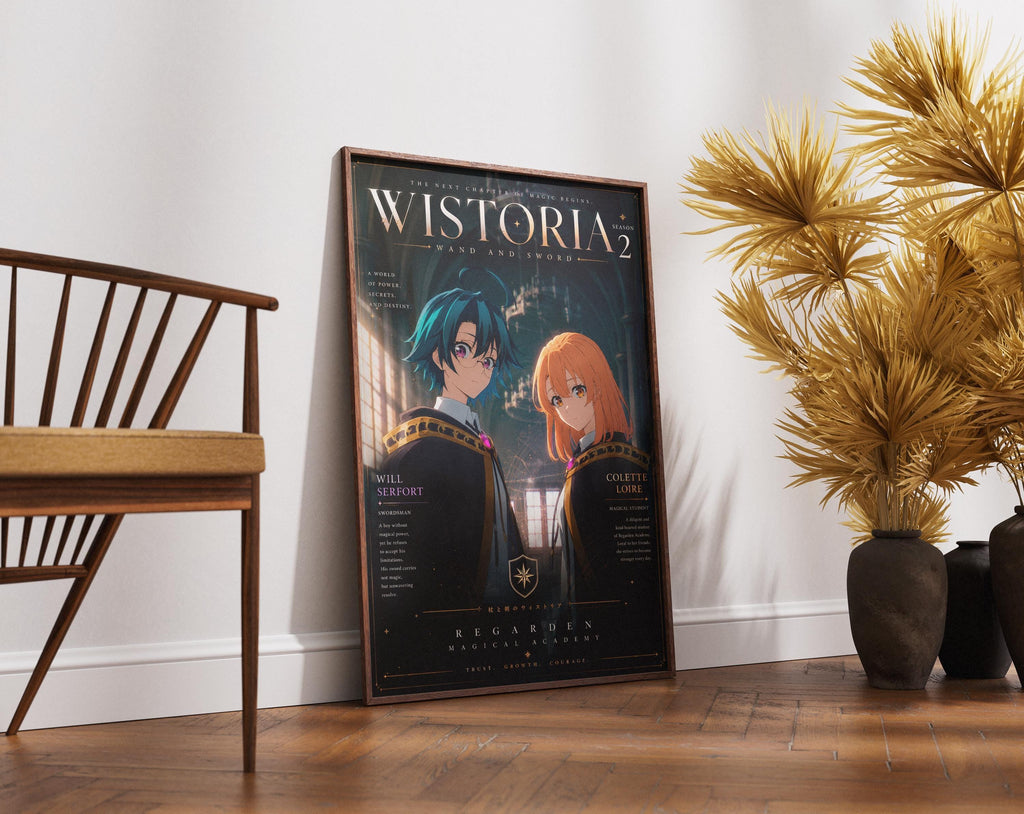 Wistoria Anime Poster – Will Serfort & Colette Loire Fantasy Anime Wall Art