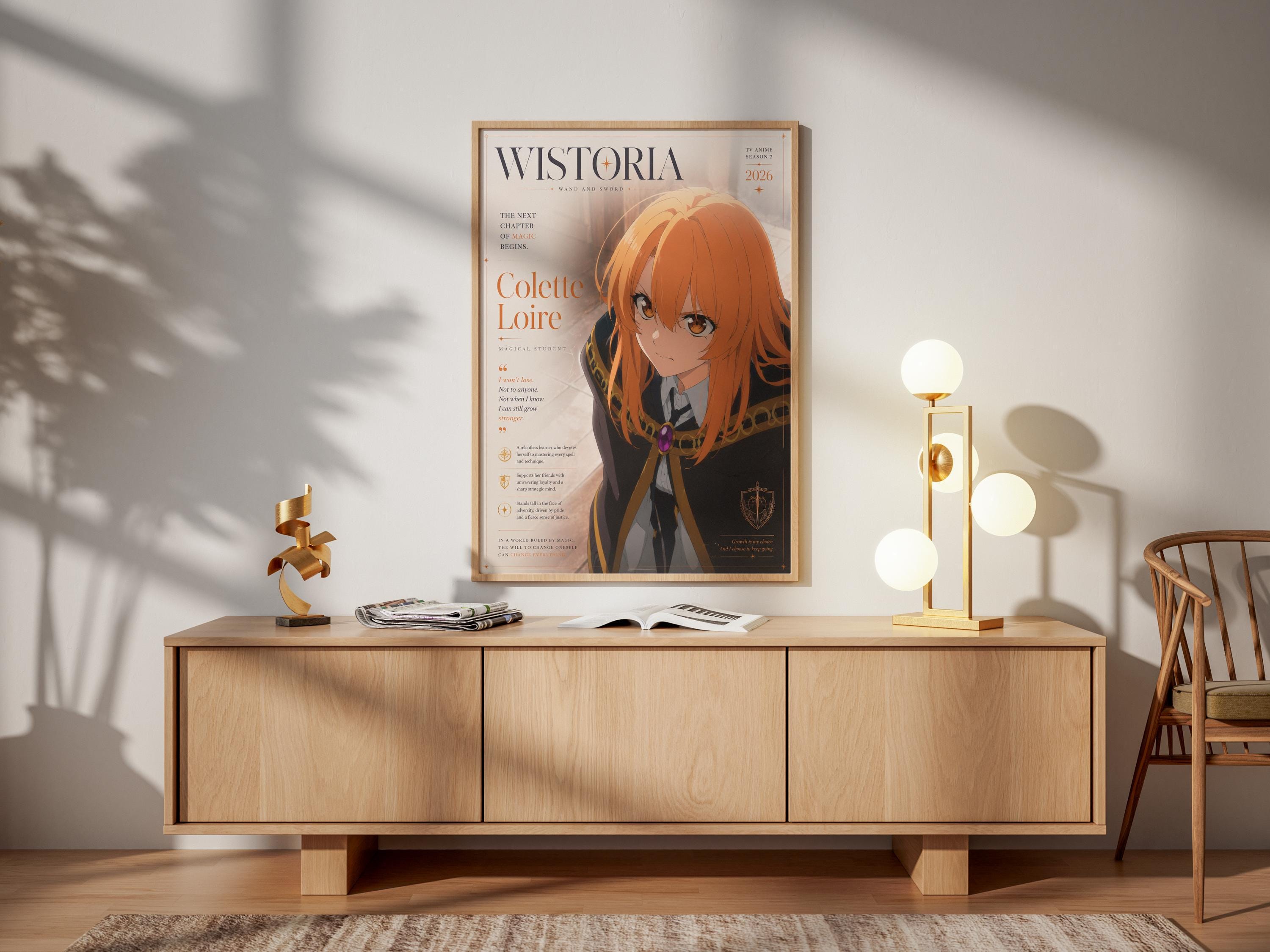 Wistoria Wall Art – Colette Loire Print | Season 2 Poster on Premium Matte Paper