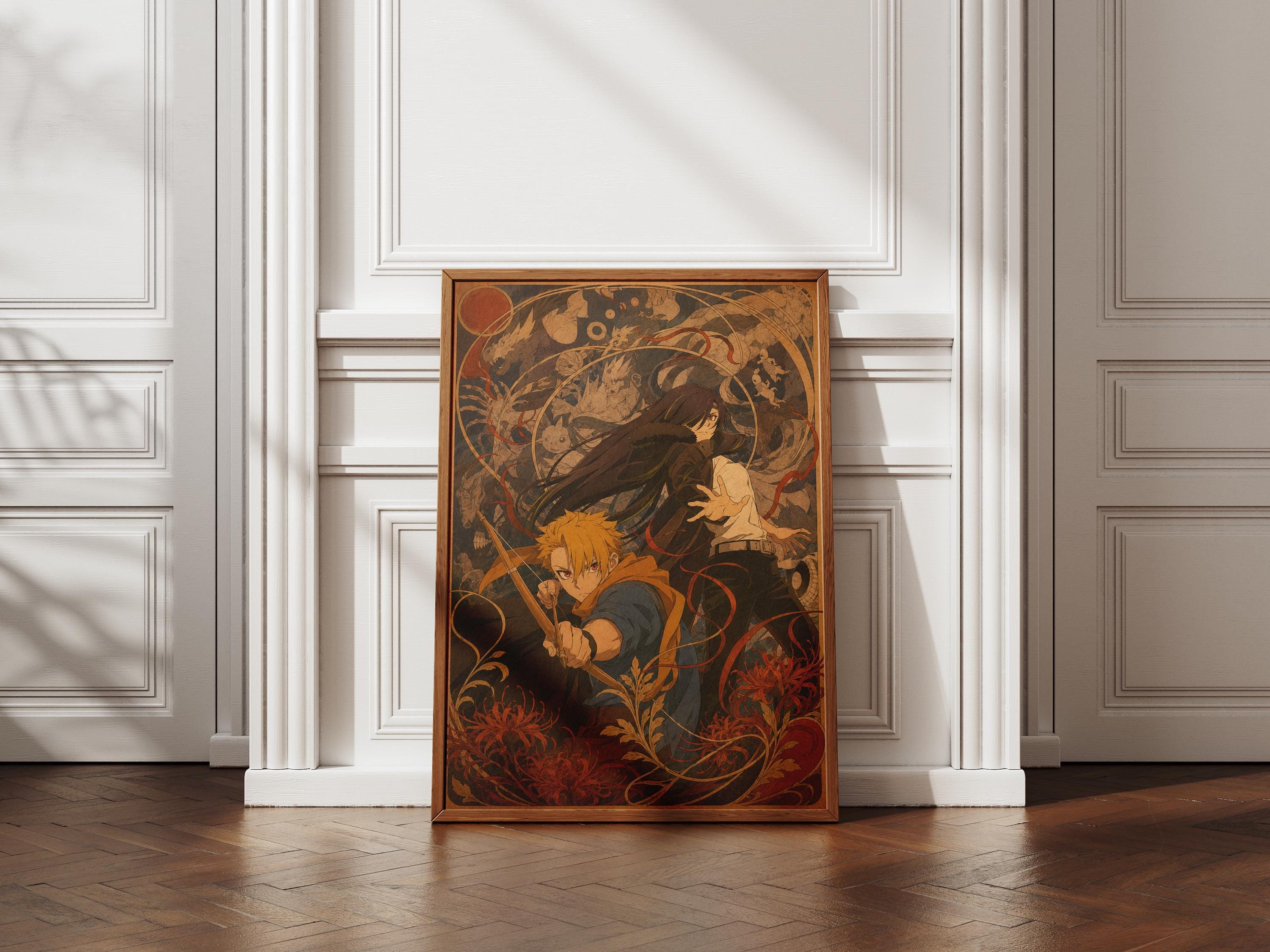 Yuru Asa Anime Poster – Yomi No Tsugai Twins | Shadow Realm Art Matte Print
