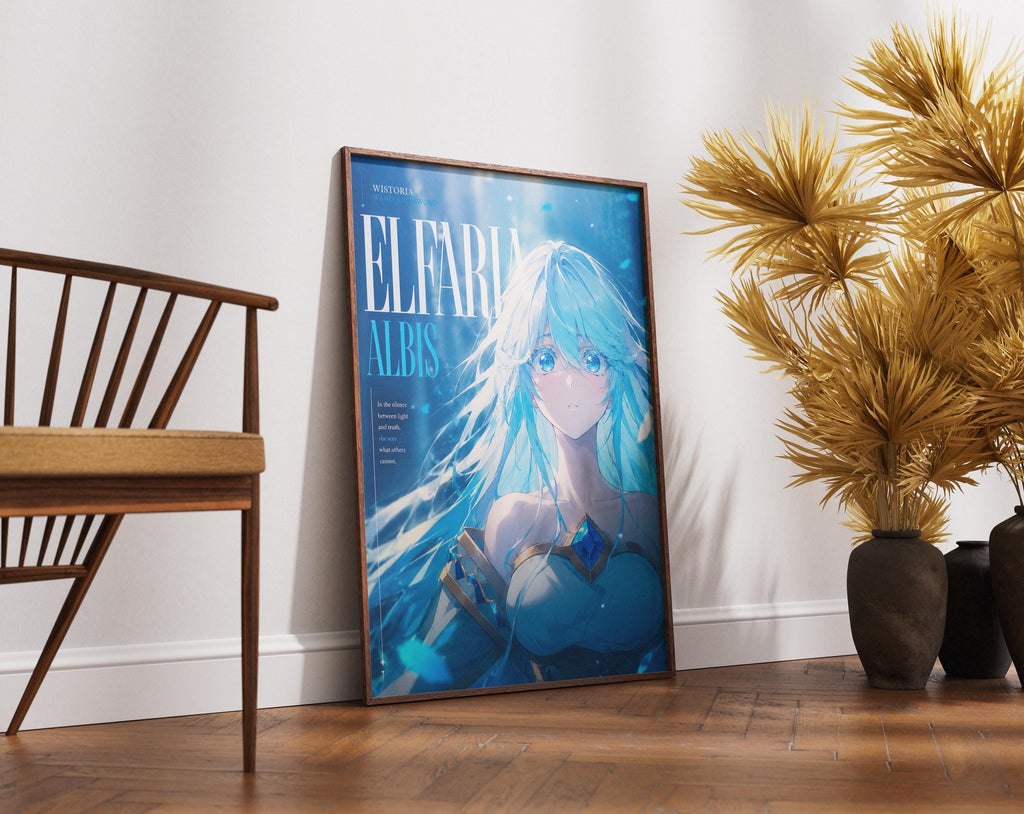 Wistoria Anime Poster – Elfaria Albis Matte Print | Magic Wand & Sword Art