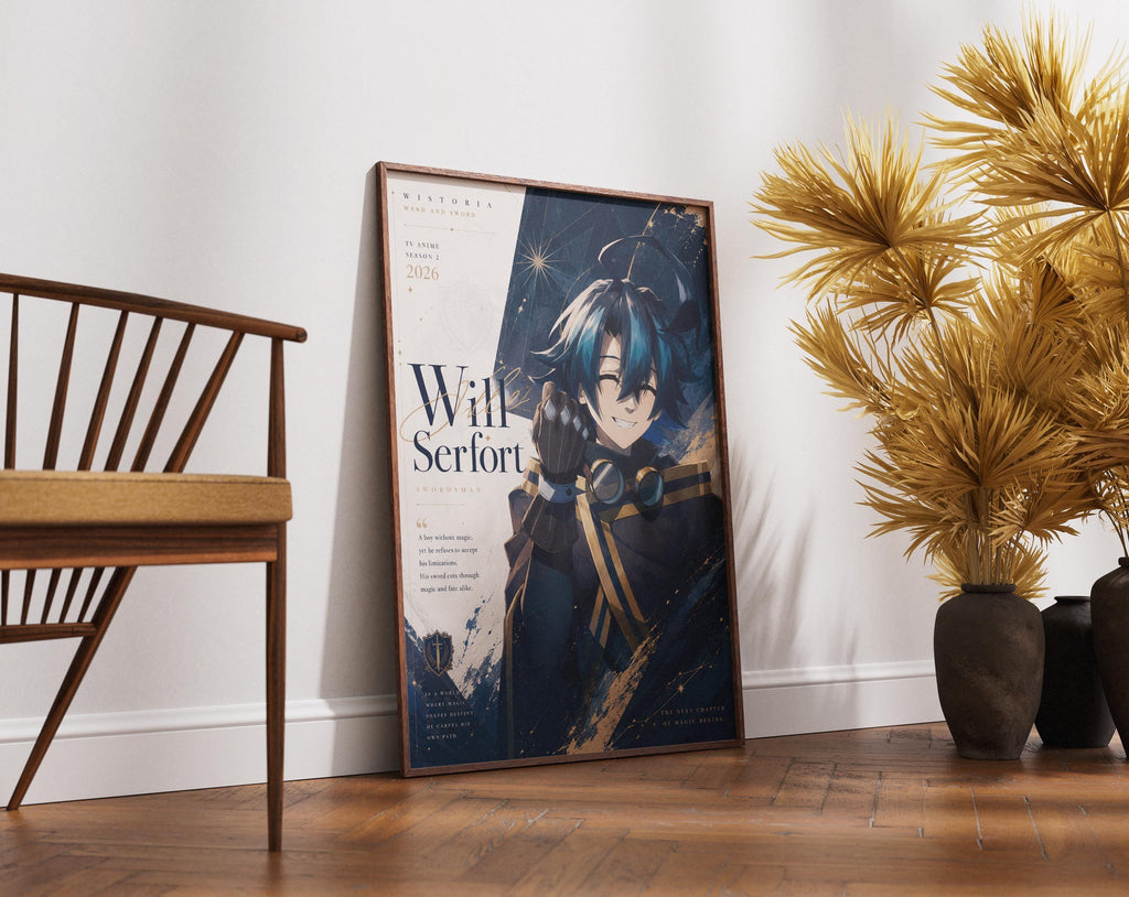 Póster de Will Serfort Wistoria Temporada 2 - Arte mural de anime de varita y espada