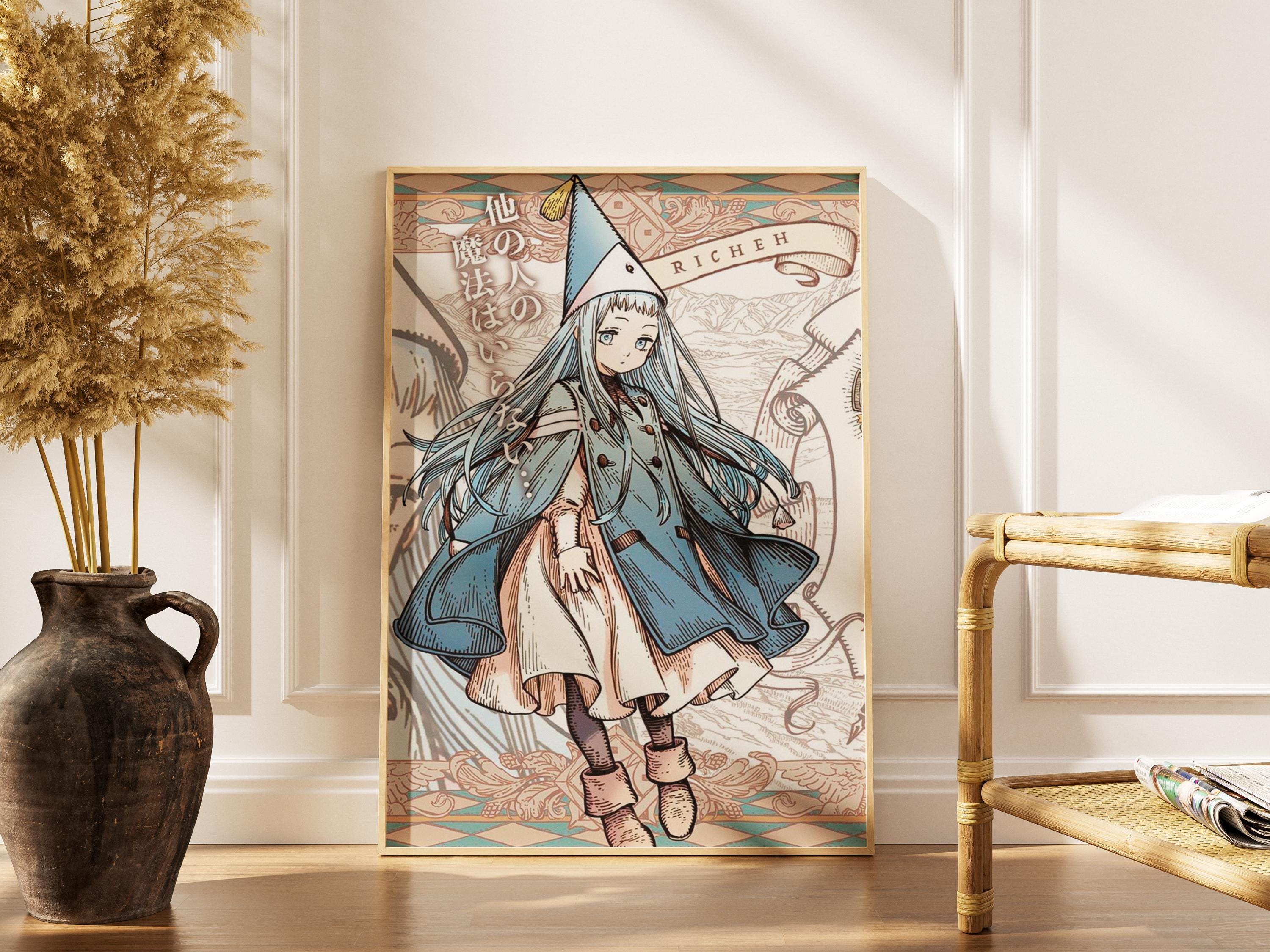 Póster de Richeh Witch Hat Atelier - Lámina decorativa de anime para pared