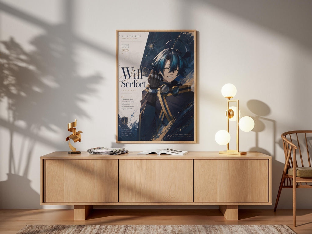 Póster de Wistoria Will Serfort - Arte de pared de la temporada 2 del anime