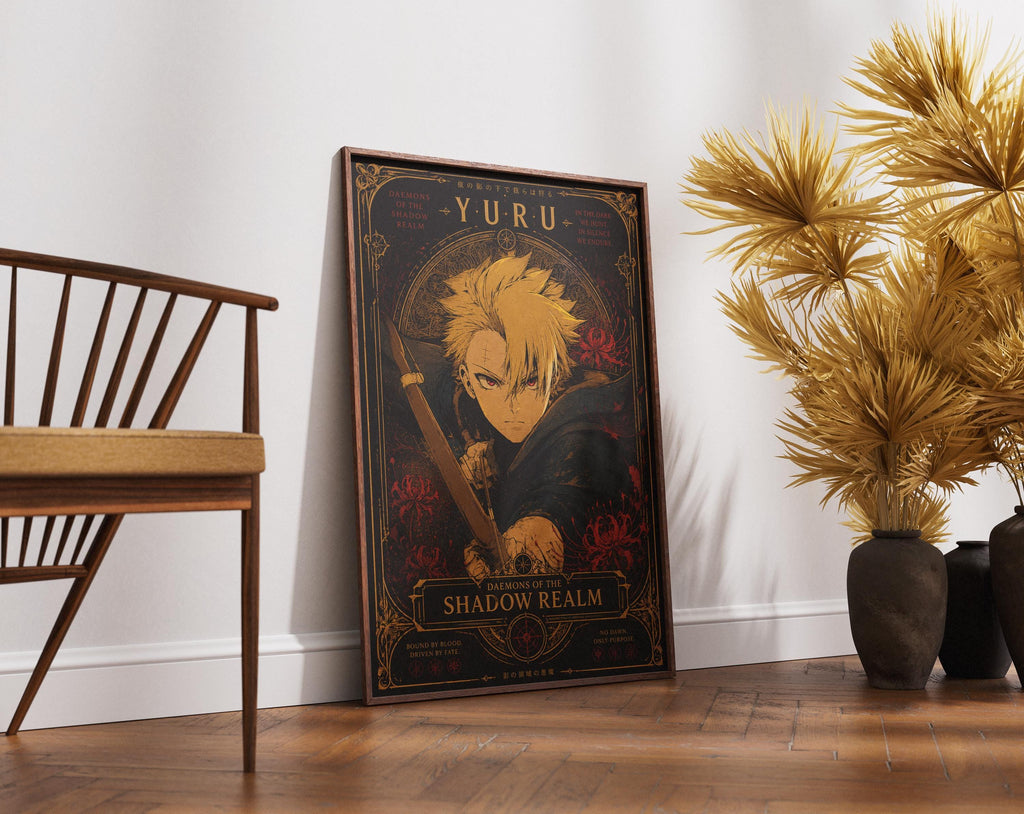 Yuru Anime Poster – Dark Fantasy Daemons Wall Art | Matte Paper Print
