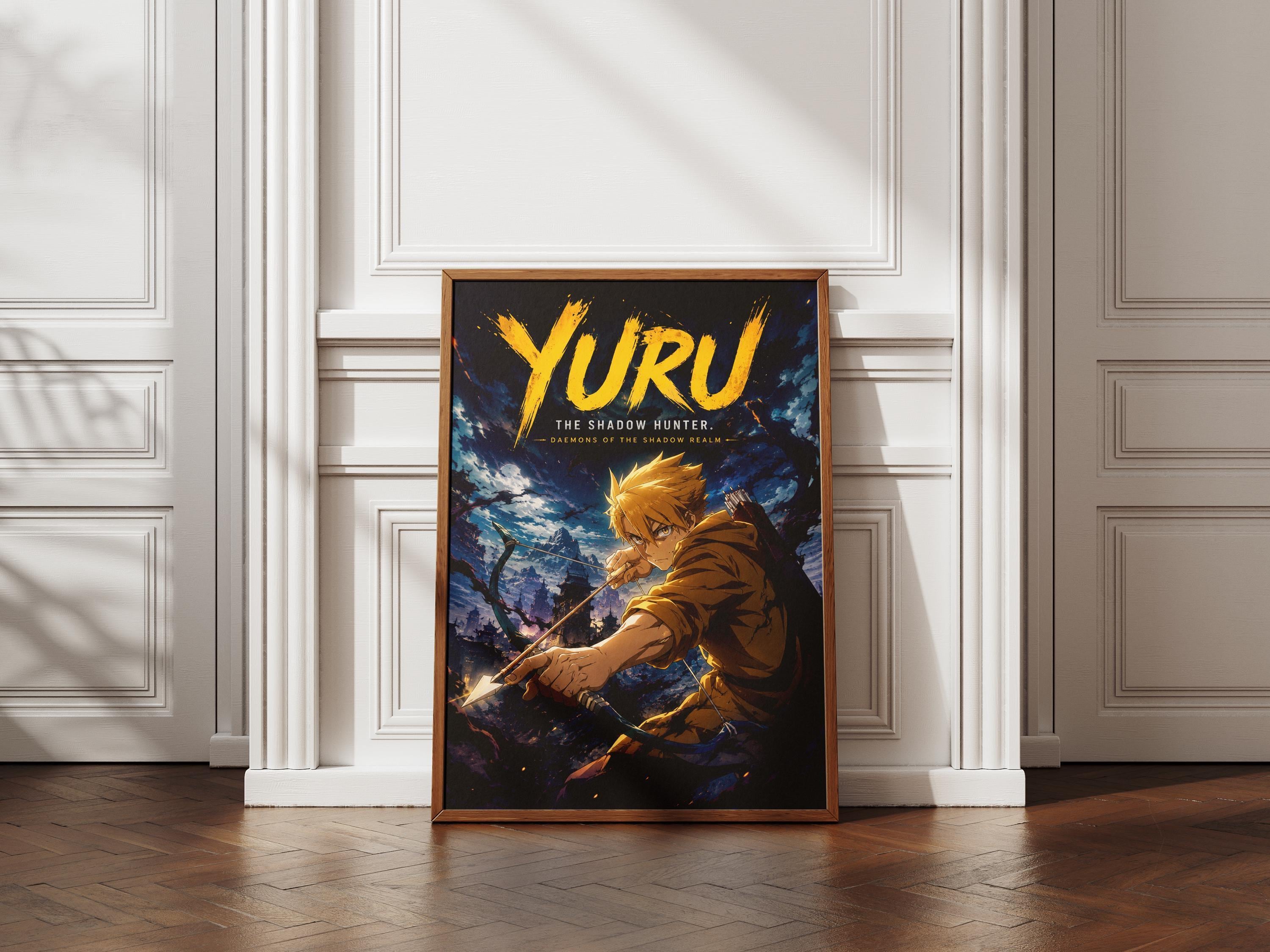 Póster de Yuru Daemons of the Shadow Realm / Arte de fantasía oscura de Yomi no Tsugai