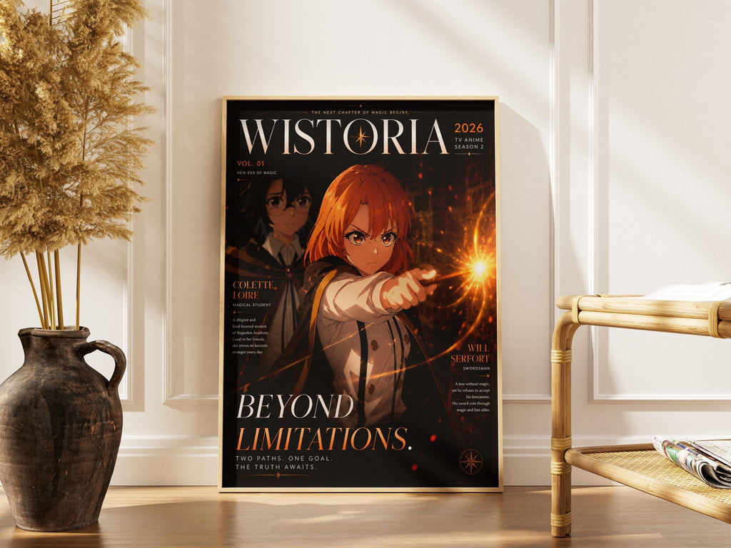 Wistoria Anime Poster – Will Serfort & Colette Loire Fantasy Wall Art on Premium Matte Paper