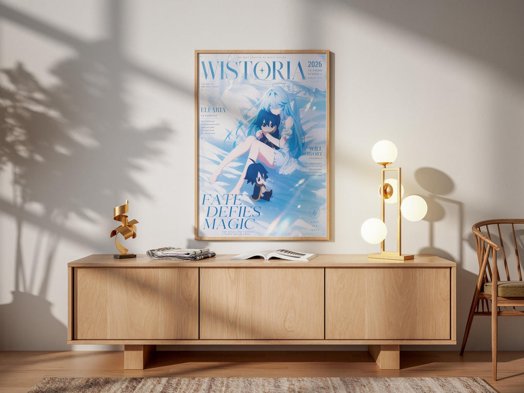 Elfaria Poster - Wistoria Wall Art Print | Wand and Sword Anime Decor