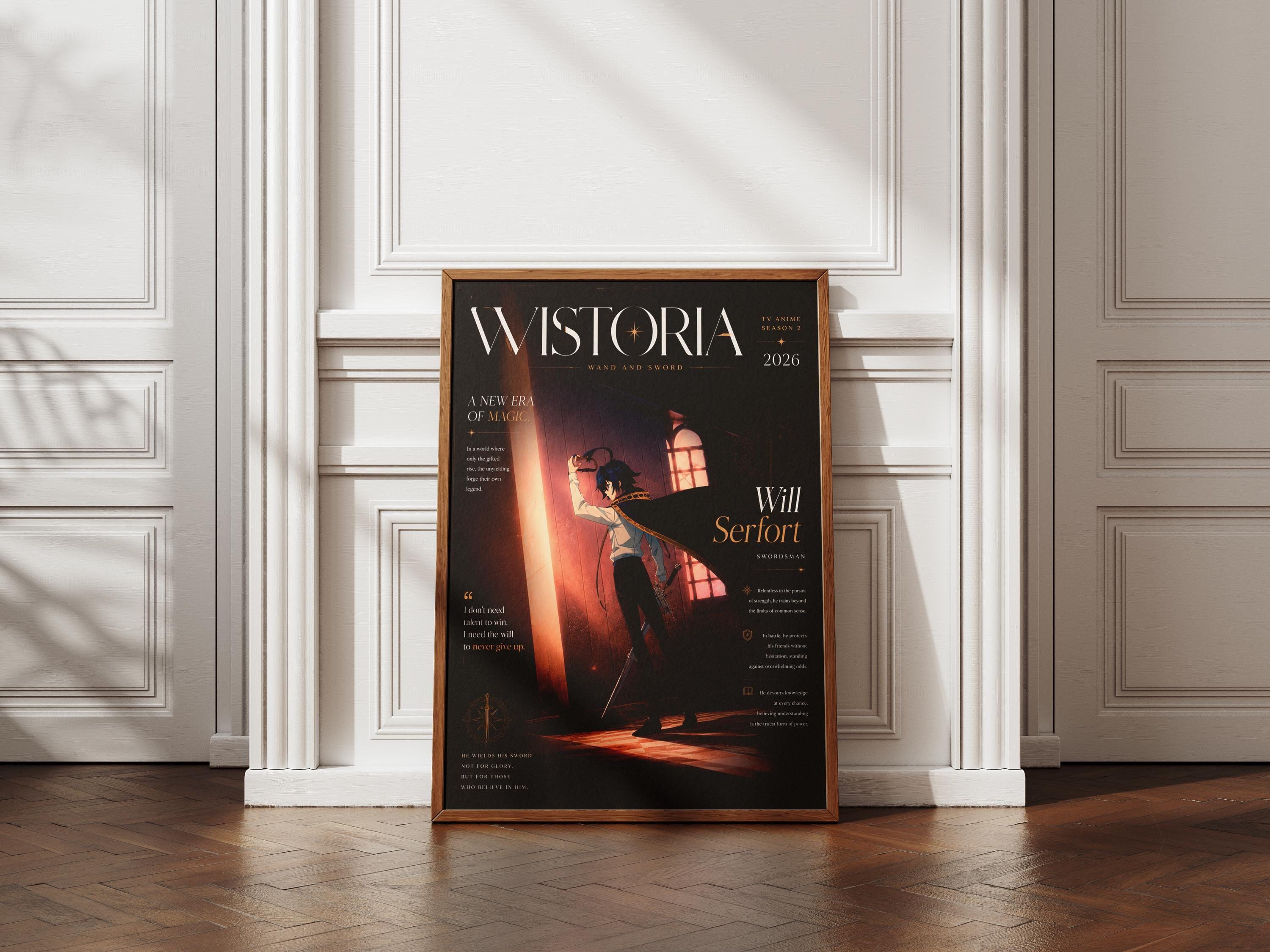 Póster de Wistoria Will Serfort - Arte de pared de la temporada 2 del anime