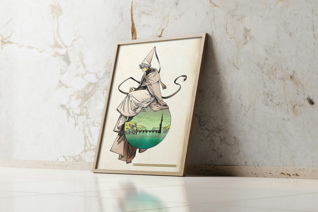 Witch Hat Atelier Poster – Qifrey Magic Print | Anime Wall Art, Premium Matte Paper