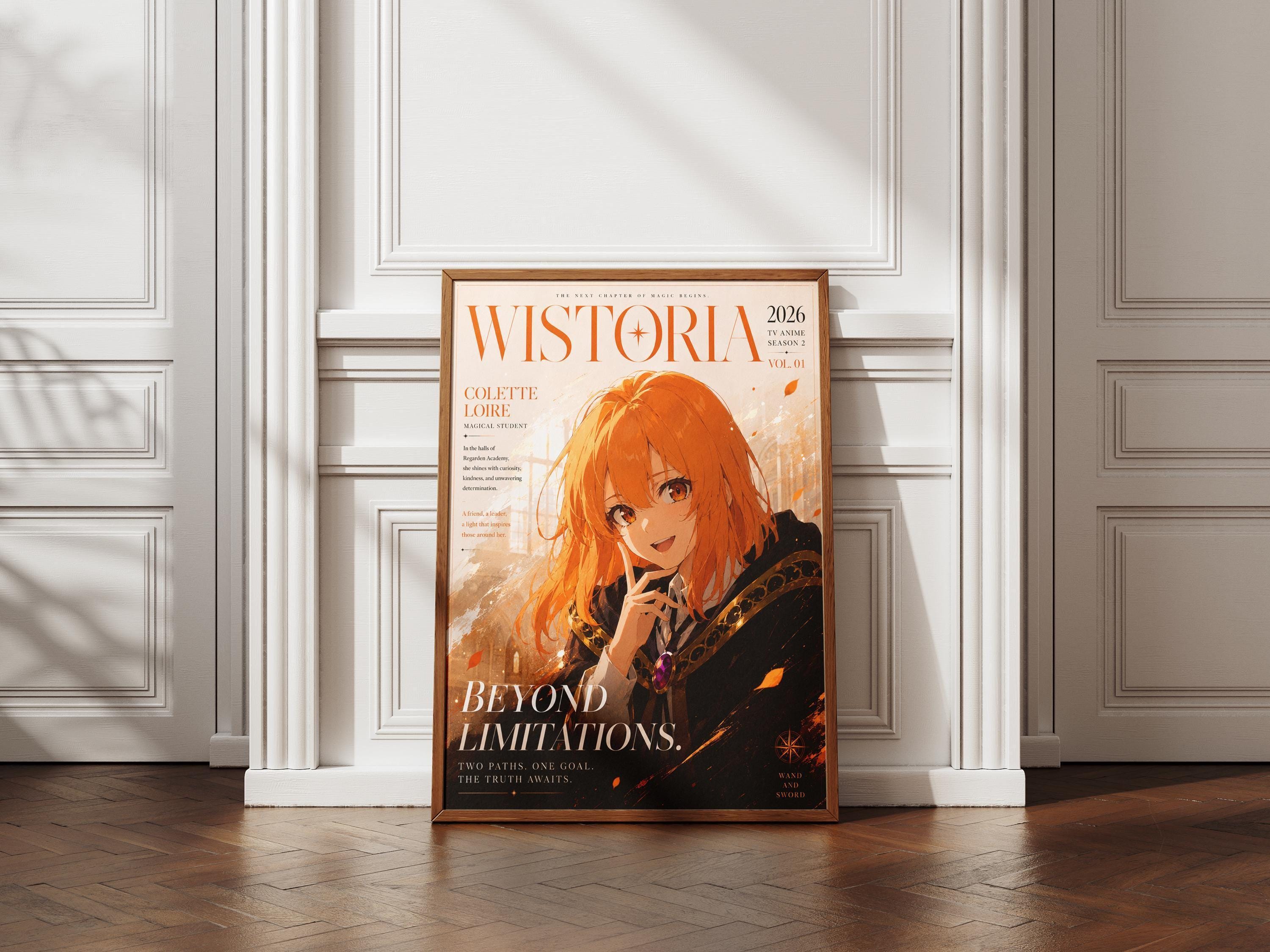 Colette Loire Poster – Wistoria Wall Art | Wand and Sword Anime Print