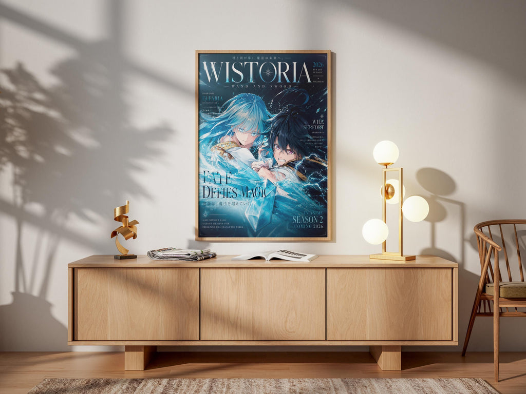 Wistoria Anime Poster - Will Serfort & Elfaria Albis Wand and Sword Art Print