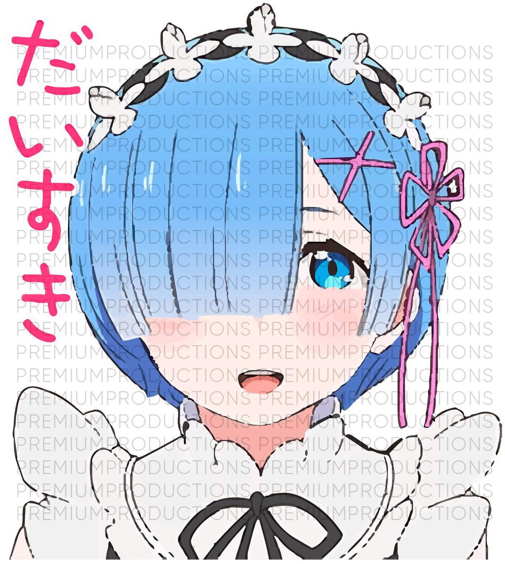 ReZero SVG Pack – Rem Emilia Ram Anime Files | Scalable Digital Designs for Cricut