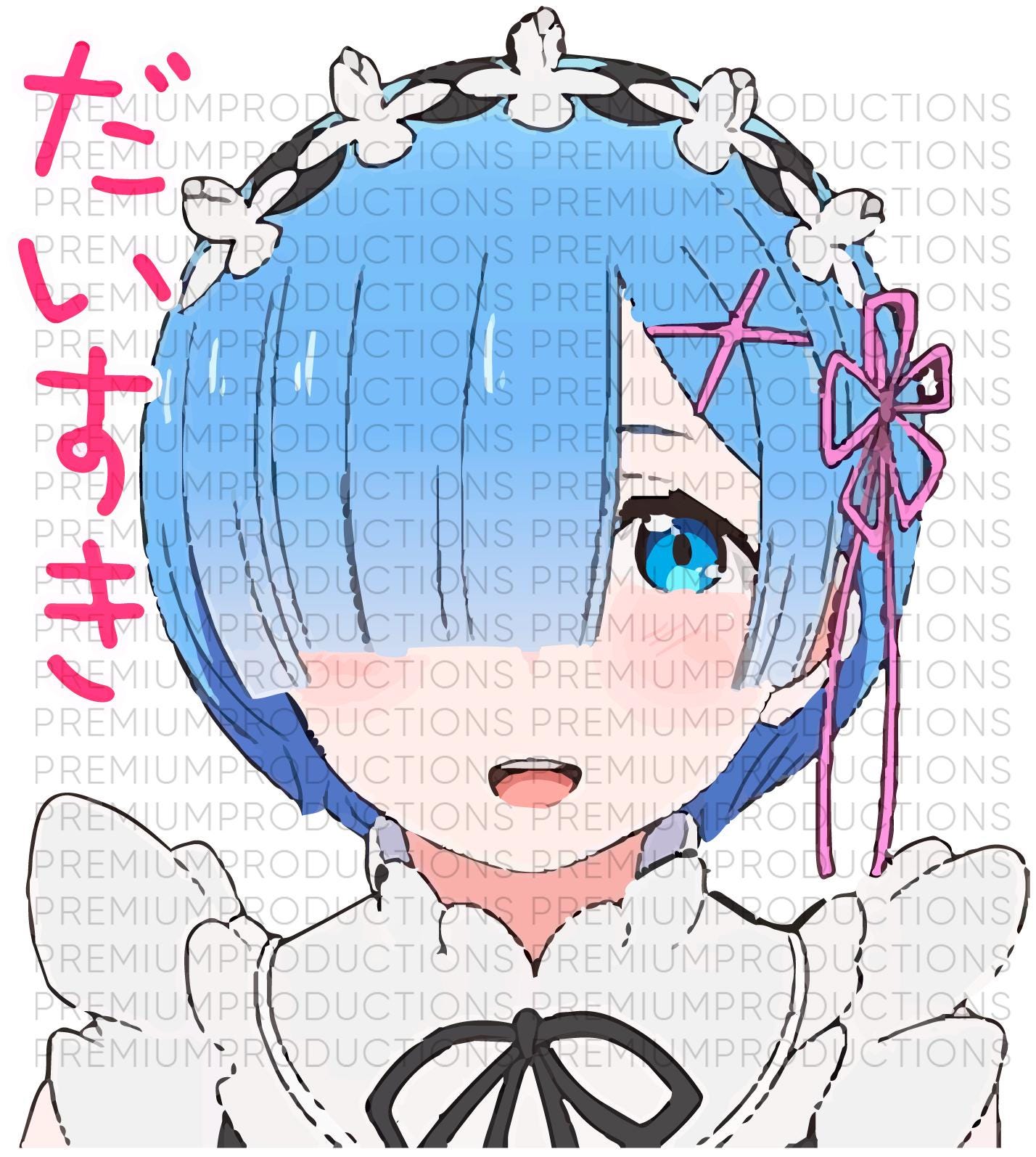 ReZero SVG Pack – Rem Emilia Ram Anime Files | Scalable Digital Designs for Cricut