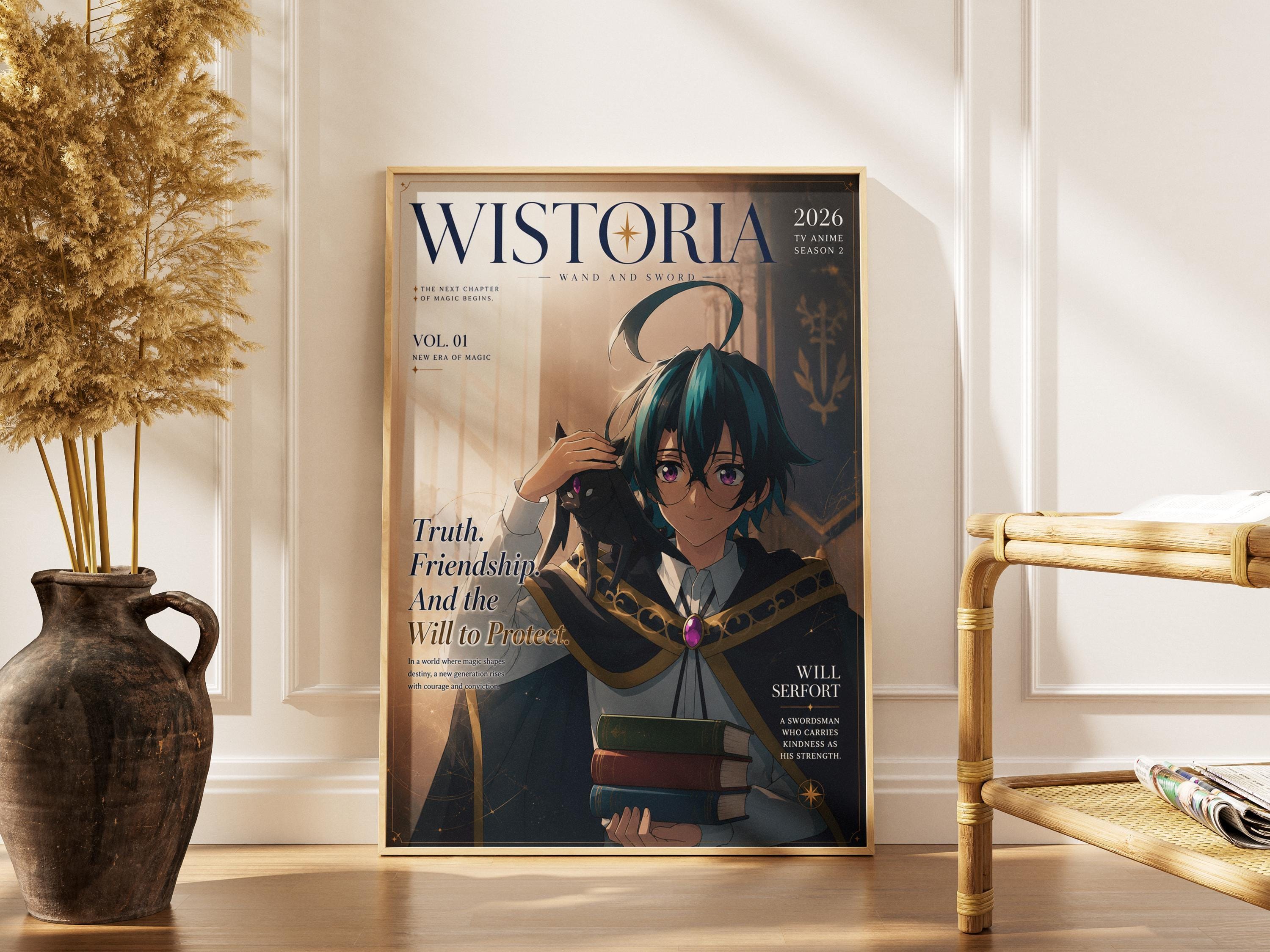Will Serfort Anime Poster - Wistoria Print | Fantasy Anime Room Decor Season 2