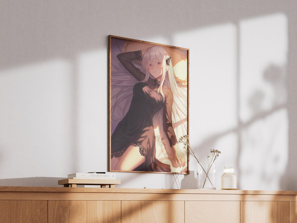 Re Zero Emilia Poster – Witch of Greed Art on Premium Matte Paper Print