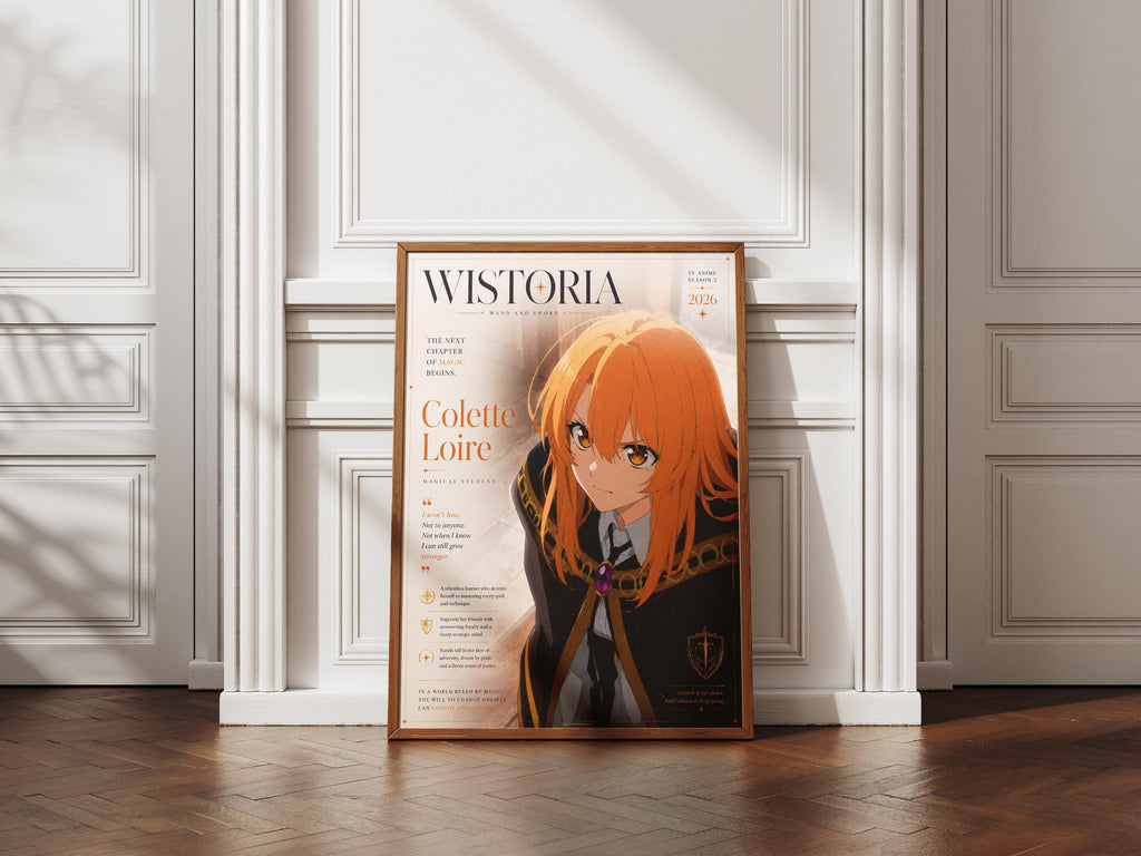 Colette Loire Poster – Wistoria Wall Art | Wand and Sword Anime Print