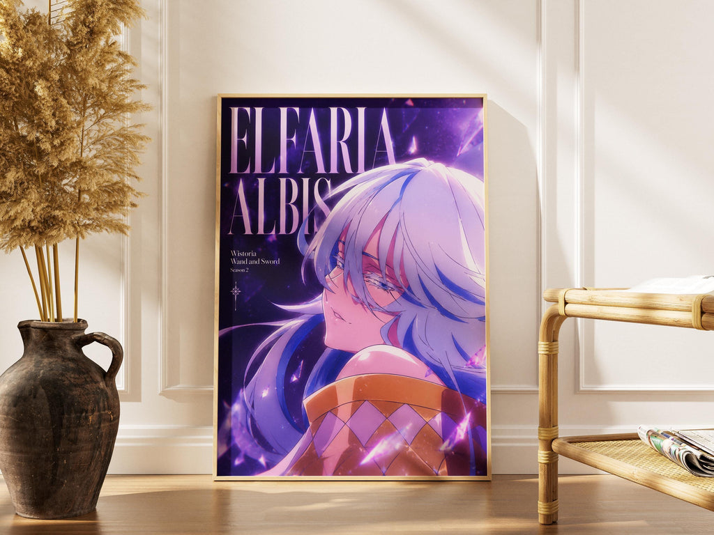 Wistoria Wand Poster – Elfaria Albis Artwork | Sword And Wand Print Matte Finish