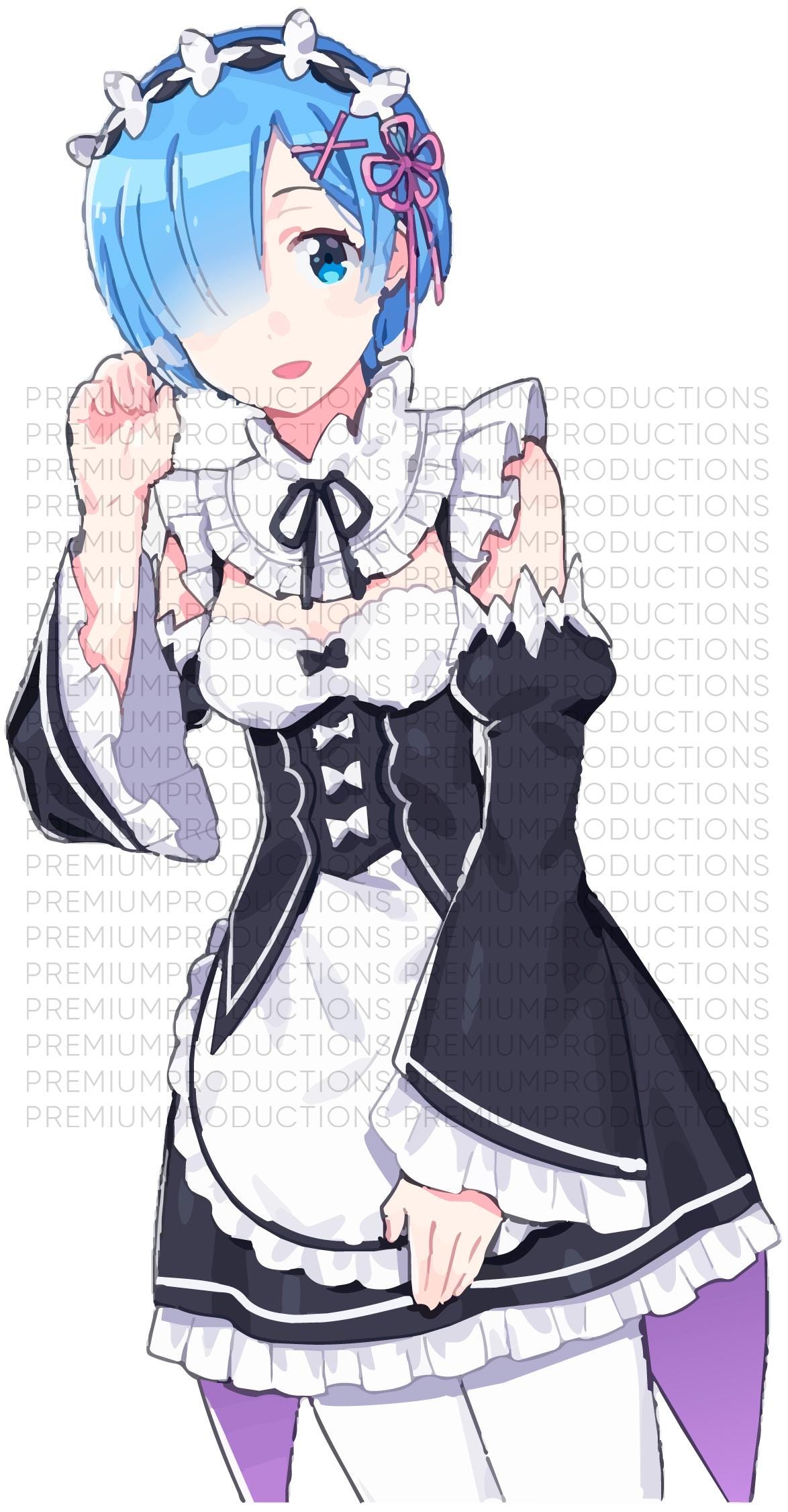 ReZero SVG Pack – Rem Emilia Ram Anime Files | Scalable Digital Designs for Cricut
