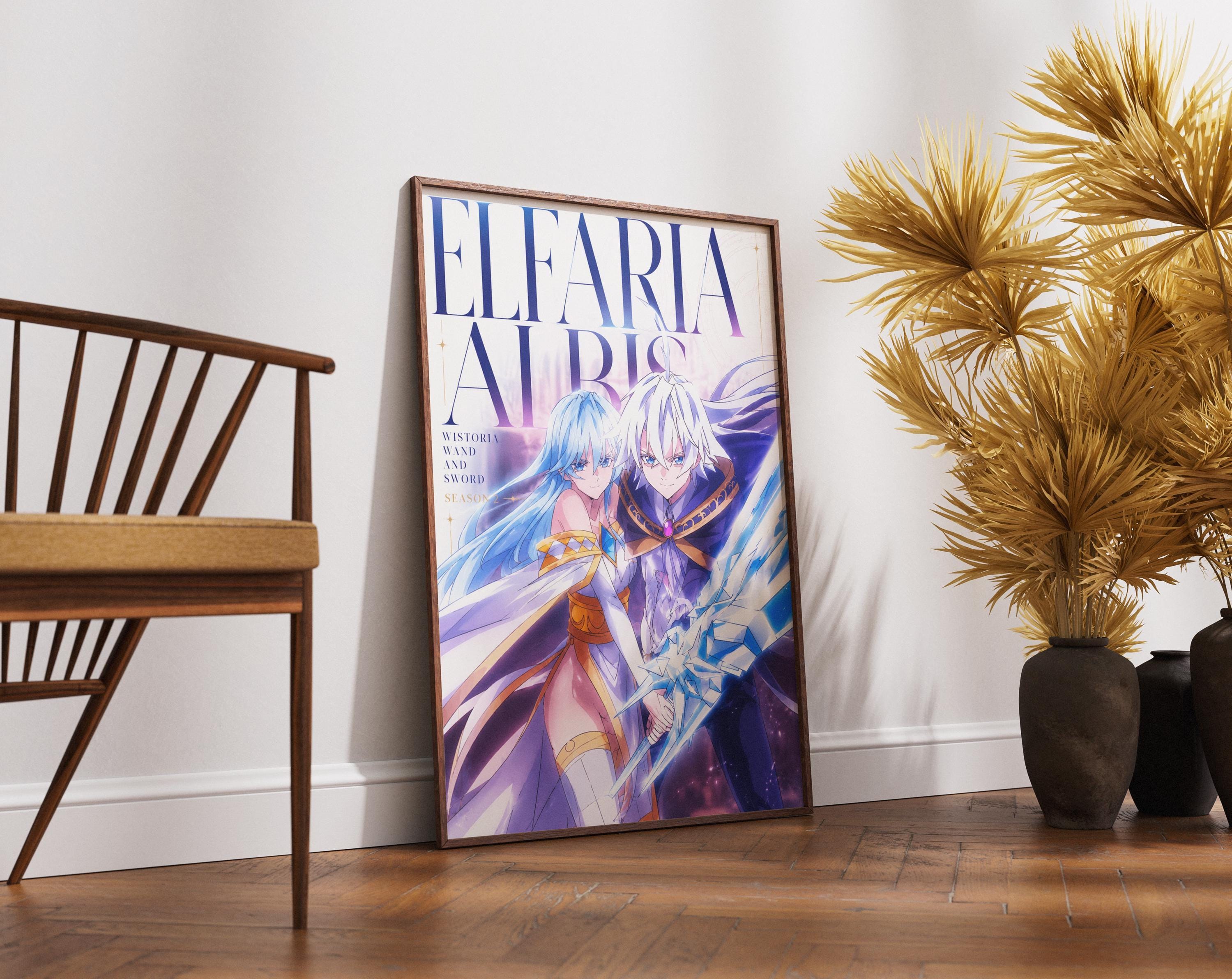 Wistoria Anime Poster - Elfaria Albis & Will Serfort Sword and Wand Art Print