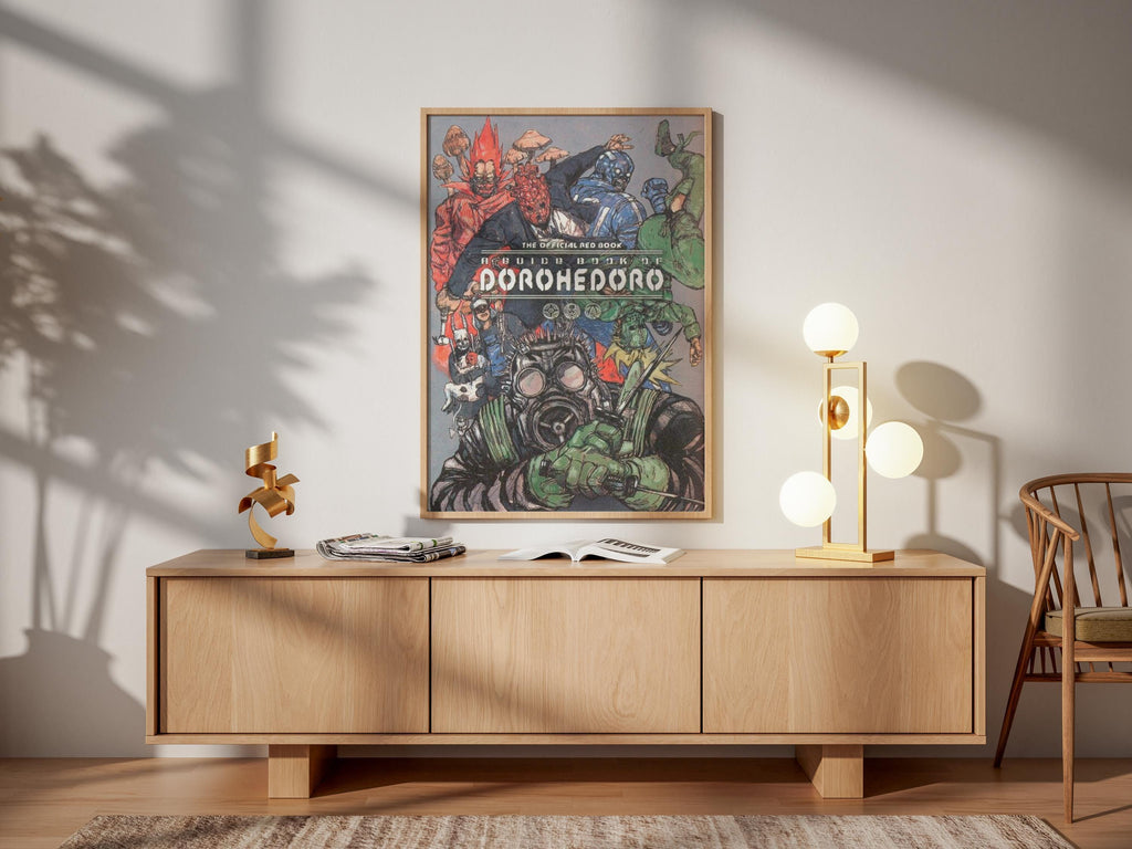 Dorohedoro Red Book Poster – Official Guide Print | Season 2 Horror Anime Wall Art